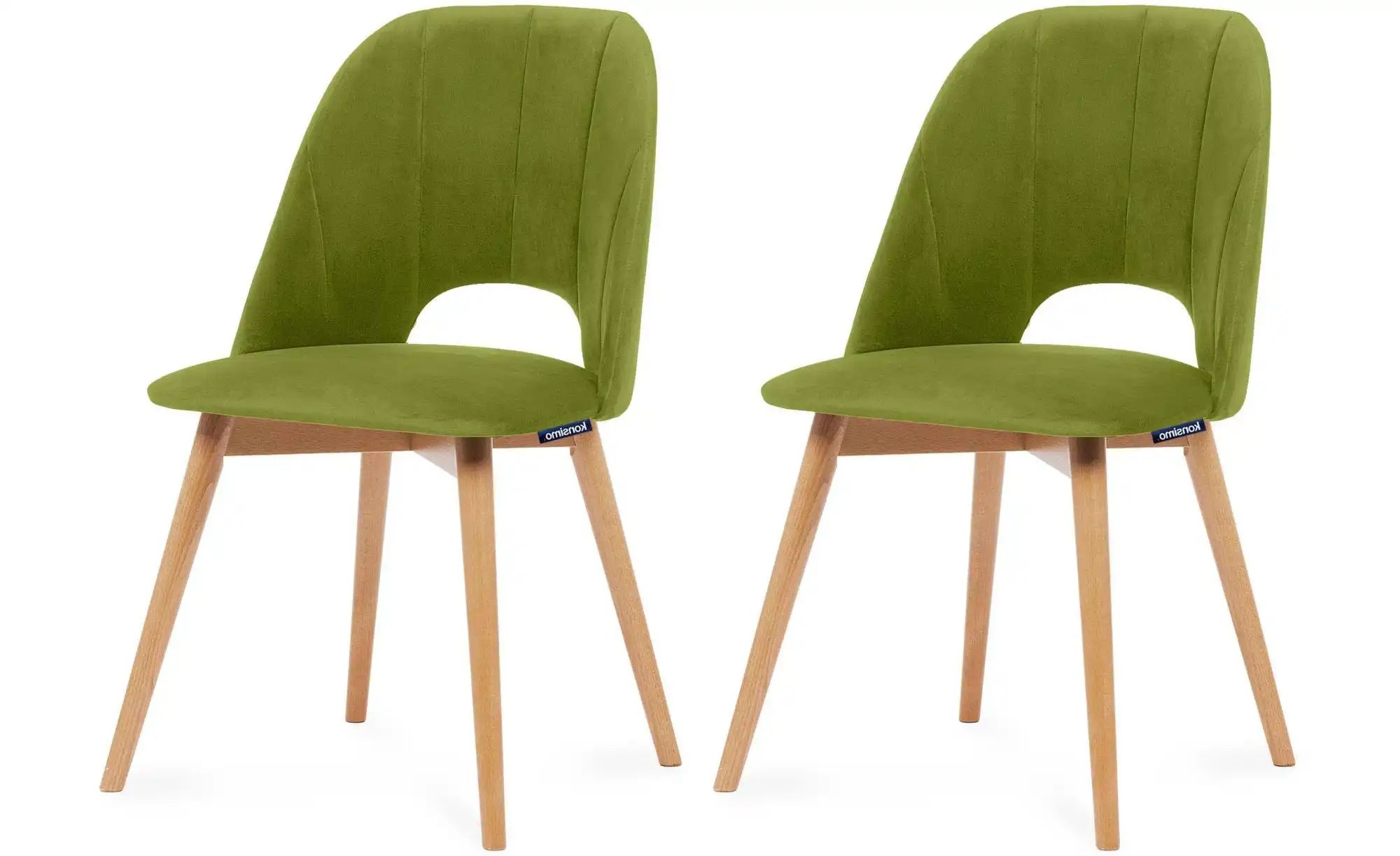 KONSIMO Polsterstuhl 2er-Set   ¦ grün ¦ Maße (cm): B: 48 H: 86 Stühle > Pol günstig online kaufen