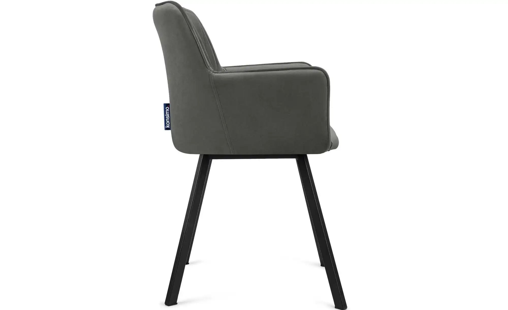 KONSIMO Polsterstuhl   ¦ grau ¦ Maße (cm): B: 56 H: 84 Stühle > Polsterstüh günstig online kaufen