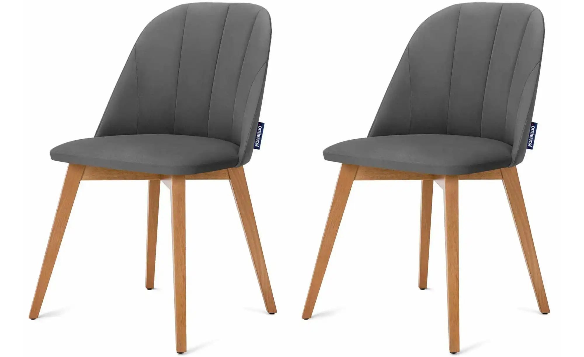 KONSIMO Polsterstuhl 2er-Set   ¦ grau ¦ Maße (cm): B: 48 H: 86 Stühle > Pol günstig online kaufen