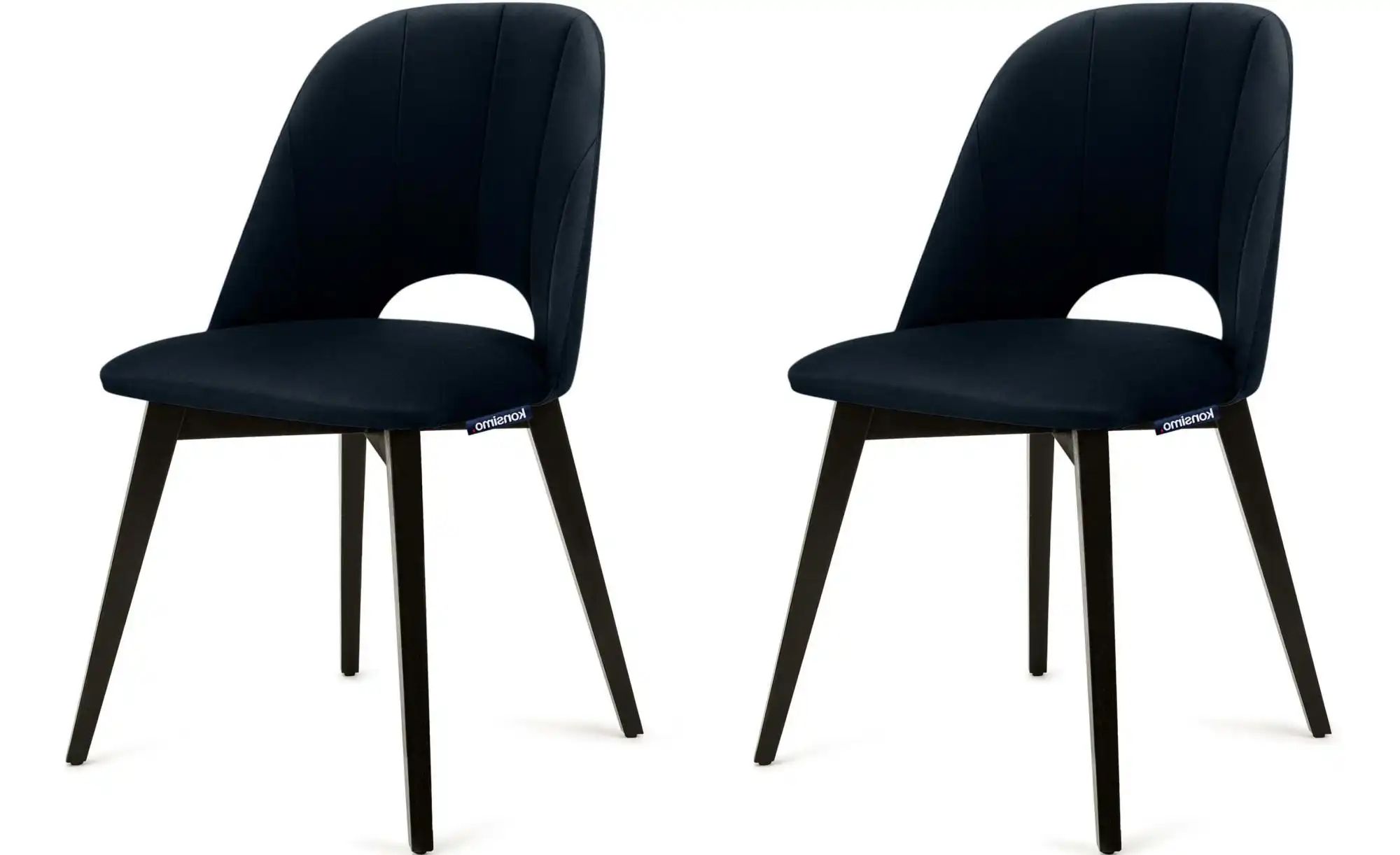 KONSIMO Polsterstuhl 2er-Set   ¦ blau ¦ Maße (cm): B: 48 H: 86 Stühle > Pol günstig online kaufen