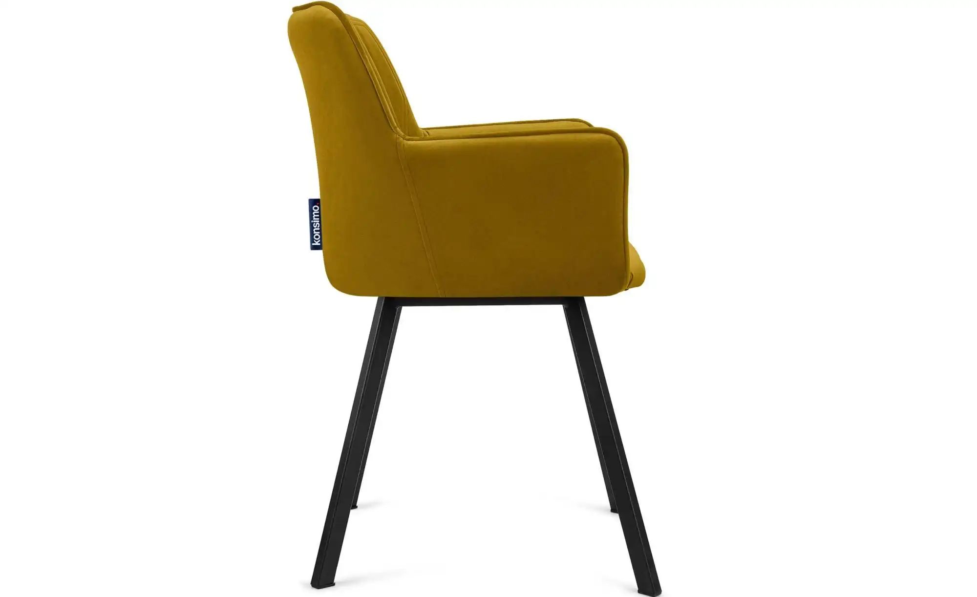KONSIMO Polsterstuhl   ¦ gelb ¦ Maße (cm): B: 56 H: 84 Stühle > Polsterstüh günstig online kaufen