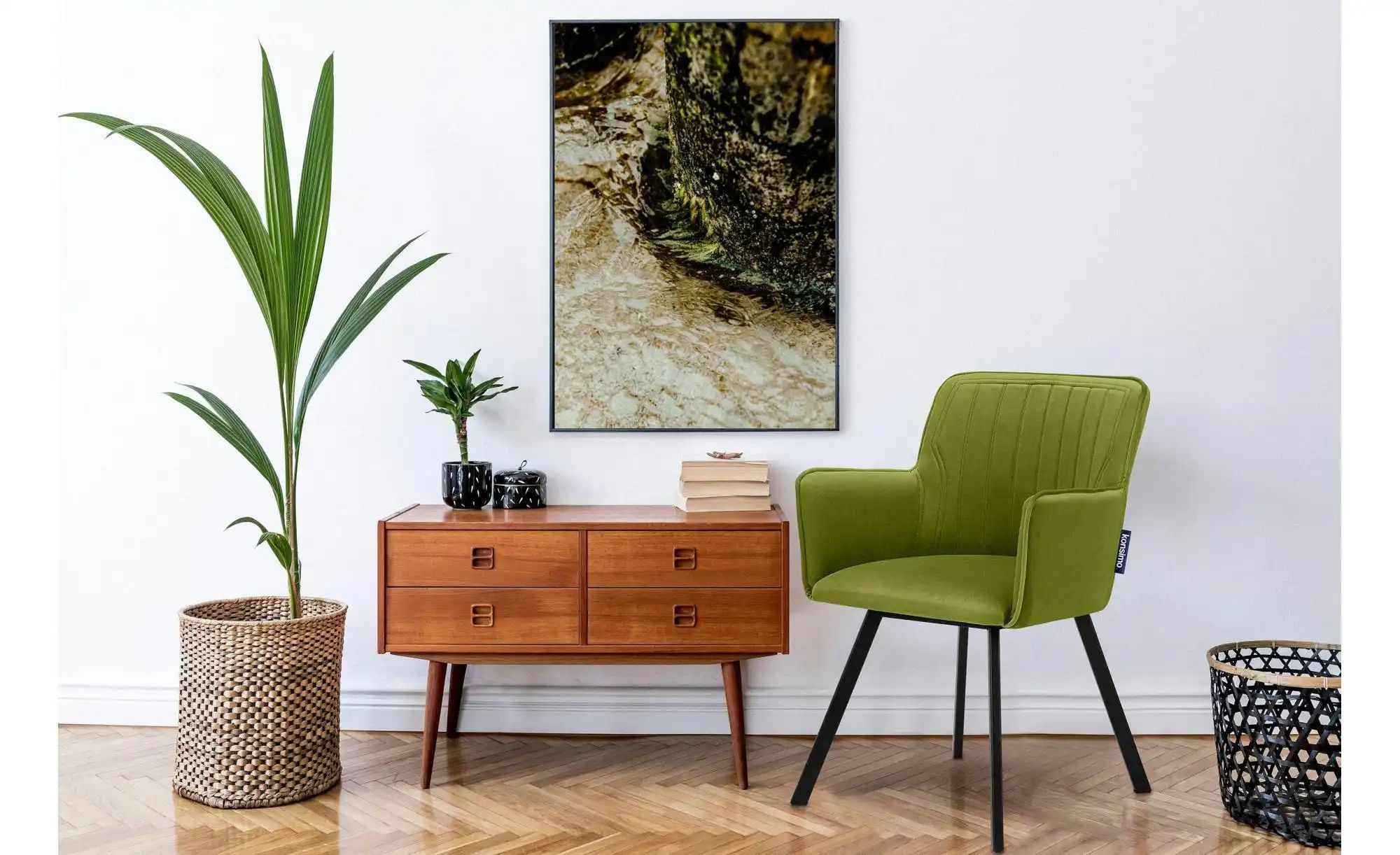 KONSIMO Polsterstuhl   ¦ grün ¦ Maße (cm): B: 56 H: 84 Stühle > Polsterstüh günstig online kaufen