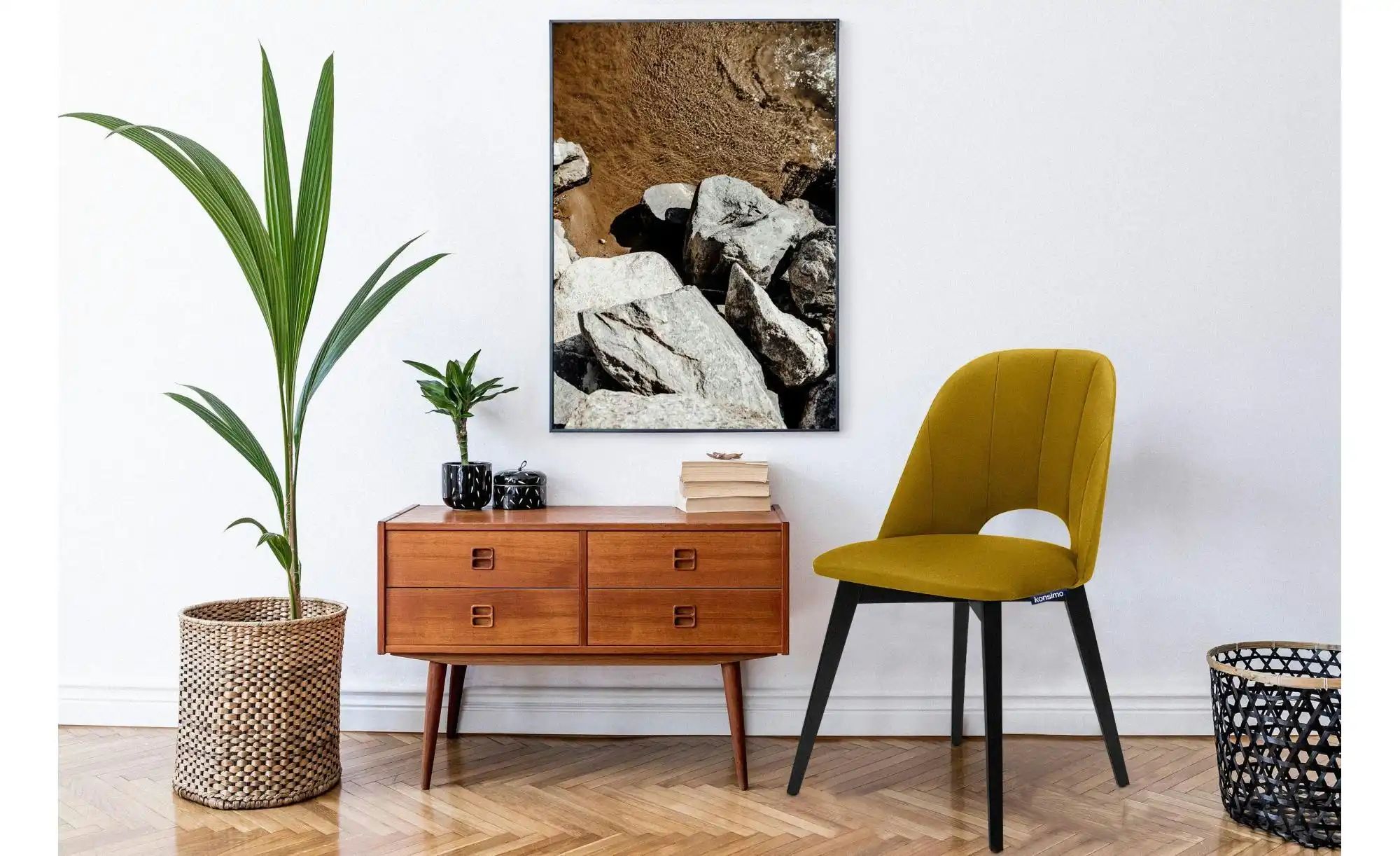 KONSIMO Polsterstuhl 2er-Set   ¦ gelb ¦ Maße (cm): B: 48 H: 86 Stühle > Pol günstig online kaufen