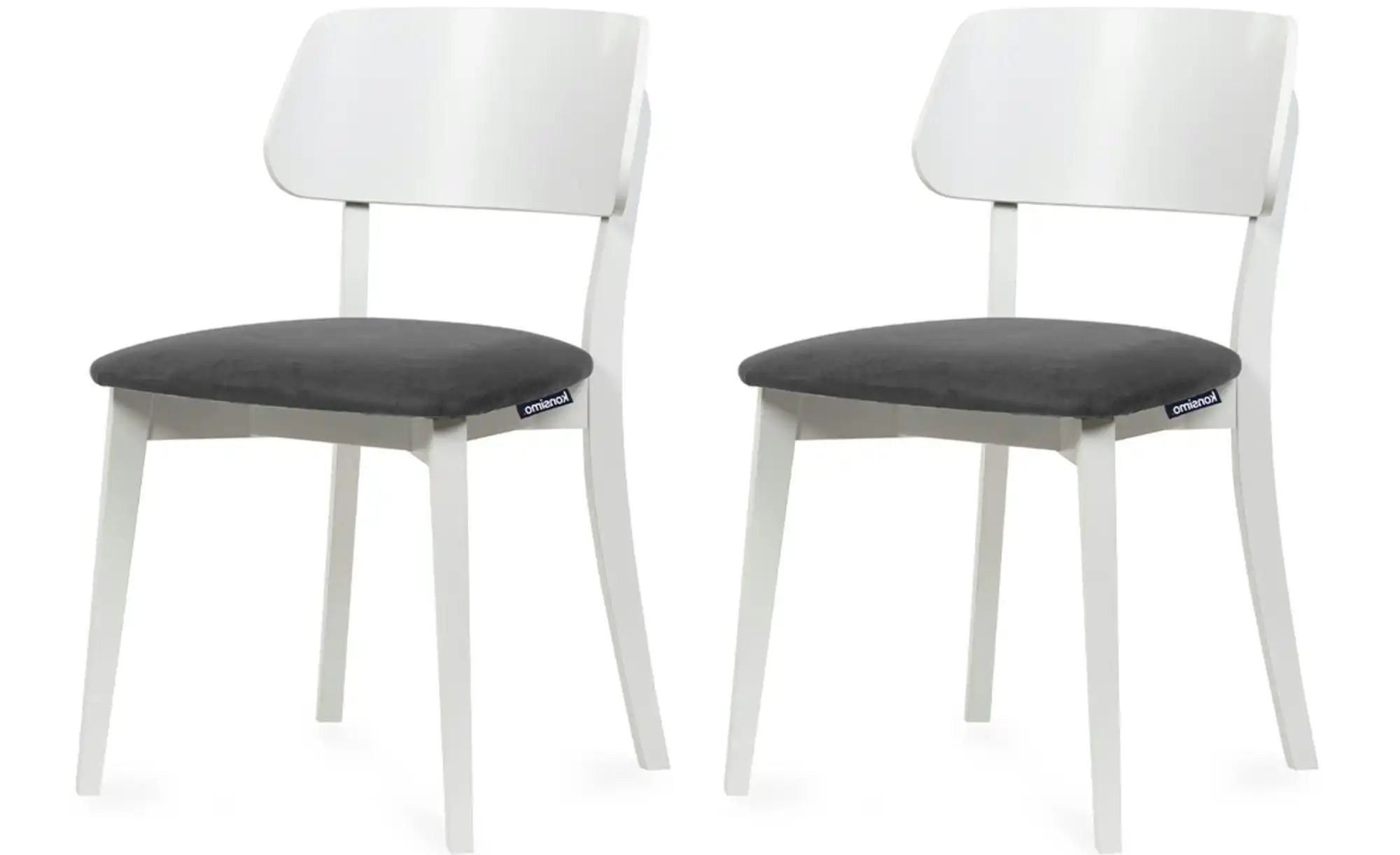 KONSIMO Holzstuhl 2er-Set   ¦ grau ¦ Maße (cm): B: 47 H: 80,5 Stühle > Pols günstig online kaufen