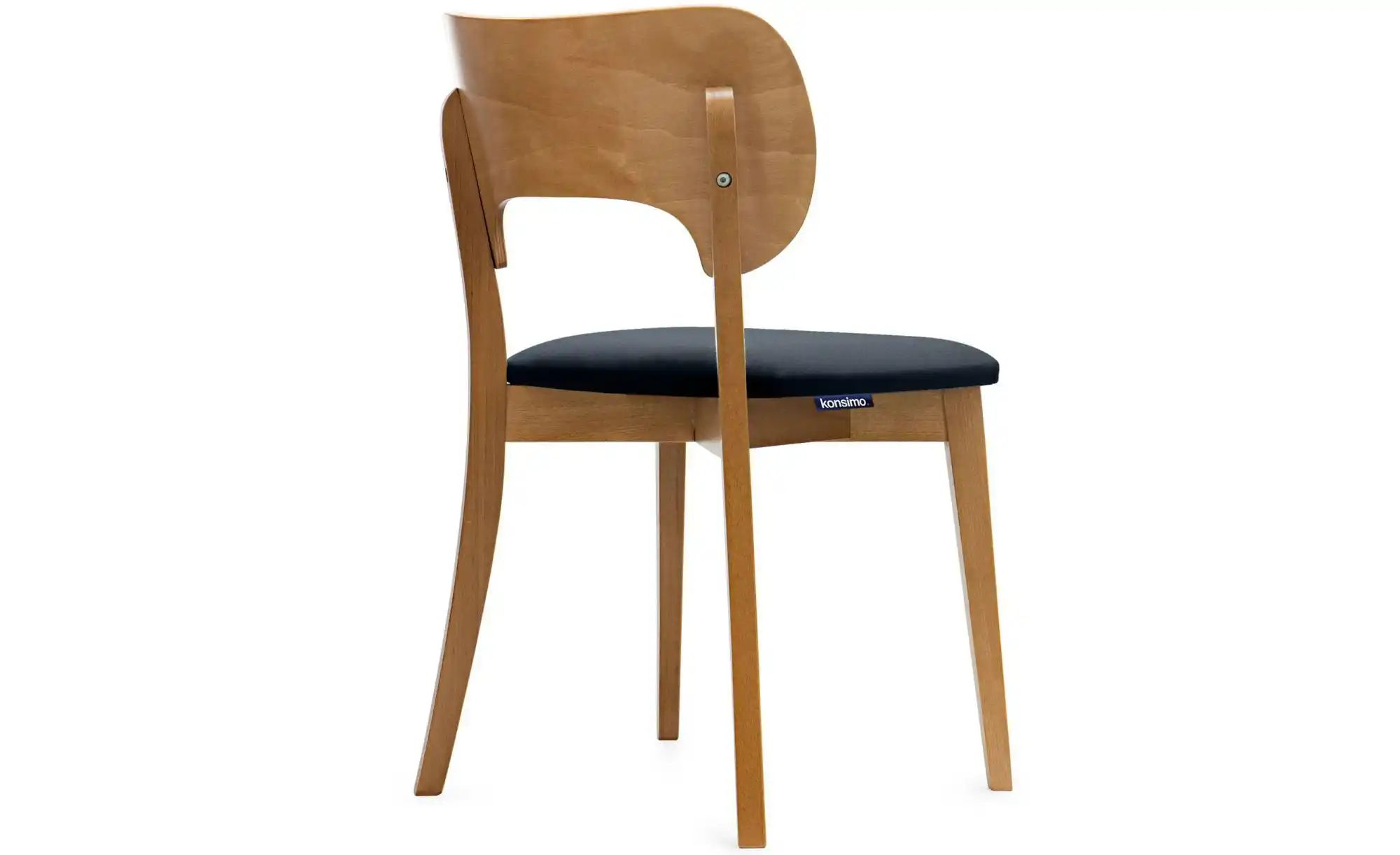 KONSIMO Holzstuhl 2er-Set   ¦ blau ¦ Maße (cm): B: 47 H: 80,5 Stühle > Pols günstig online kaufen