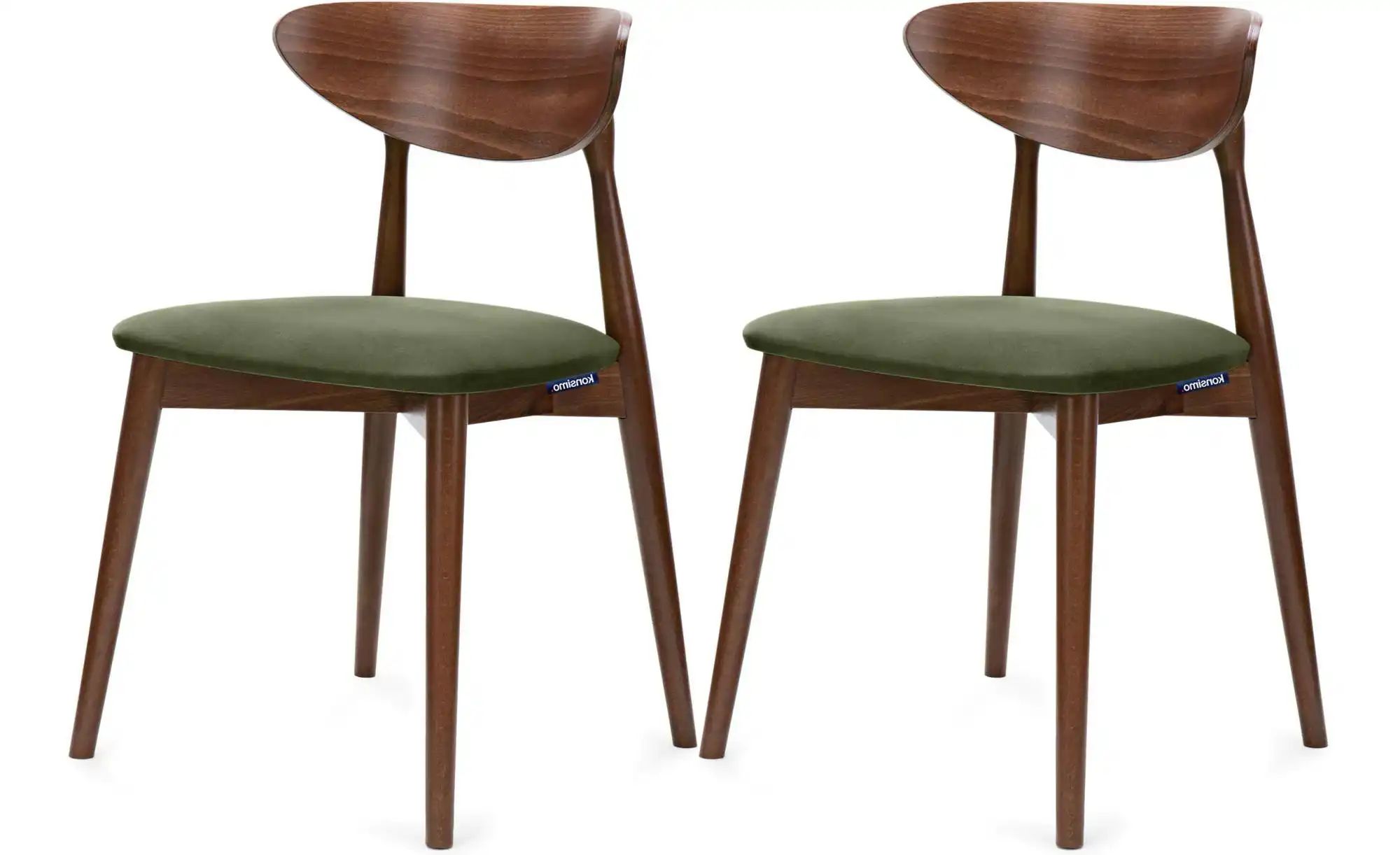 KONSIMO Esszimmerstuhl 2er-Set   ¦ grün ¦ Maße (cm): B: 47 H: 79 Stühle > P günstig online kaufen