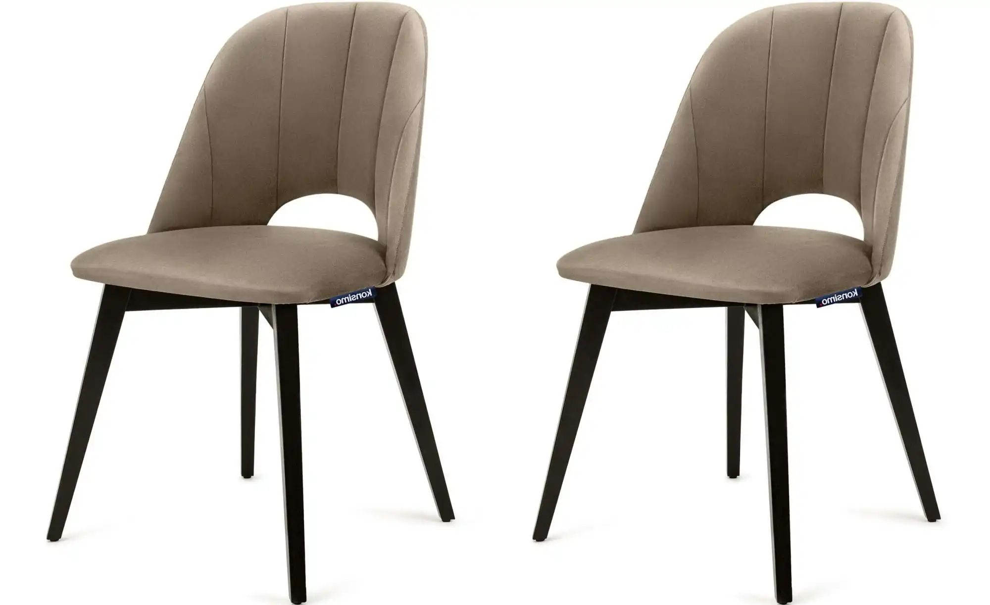 KONSIMO Polsterstuhl 2er-Set   ¦ beige ¦ Maße (cm): B: 48 H: 86 Stühle > Po günstig online kaufen