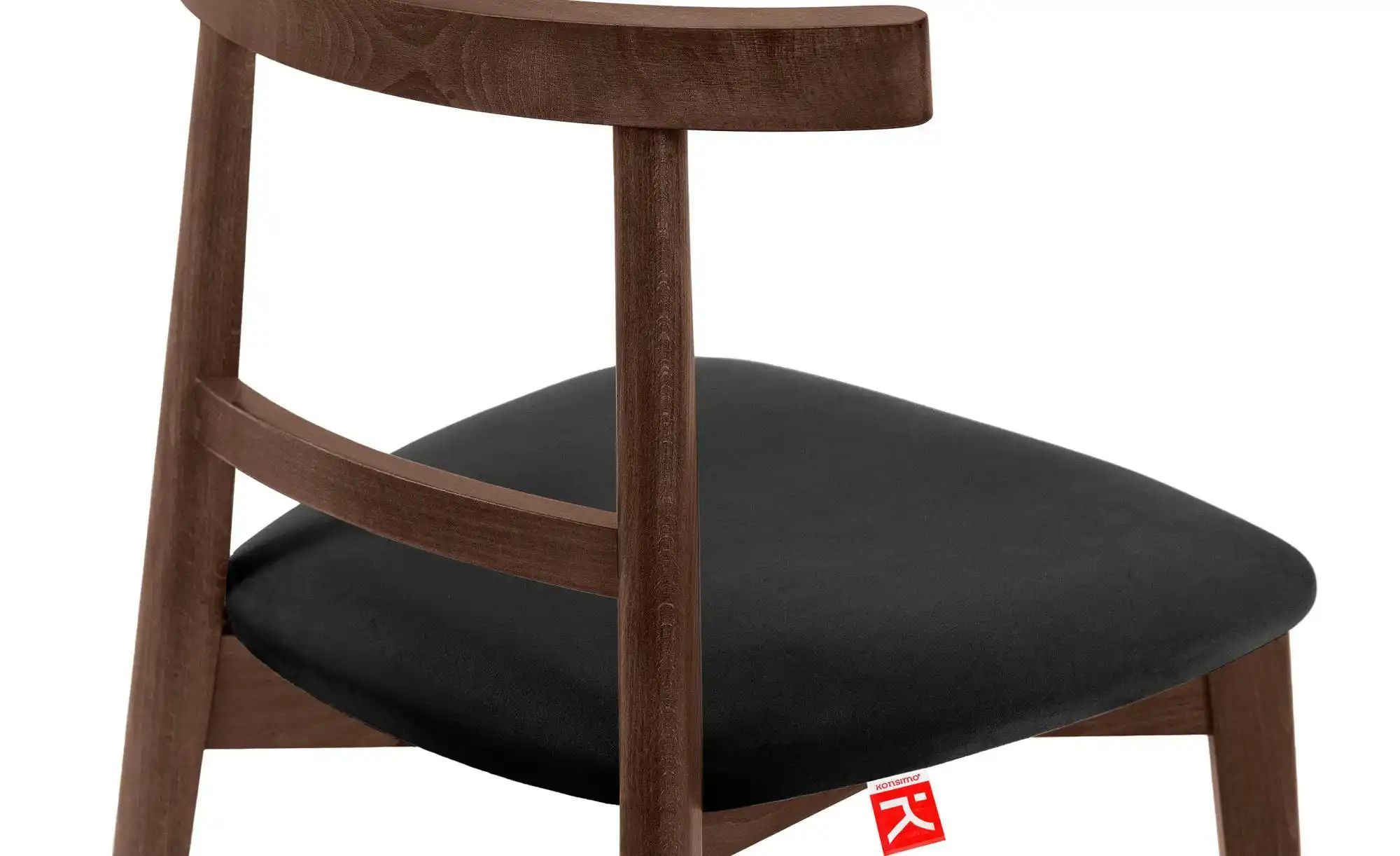 Thumbnail - KONSIMO Holzstuhl 2er-Set   ¦ schwarz ¦ Maße (cm): B: 47 H: 76 Stühle > Polsterstühle - Höffner