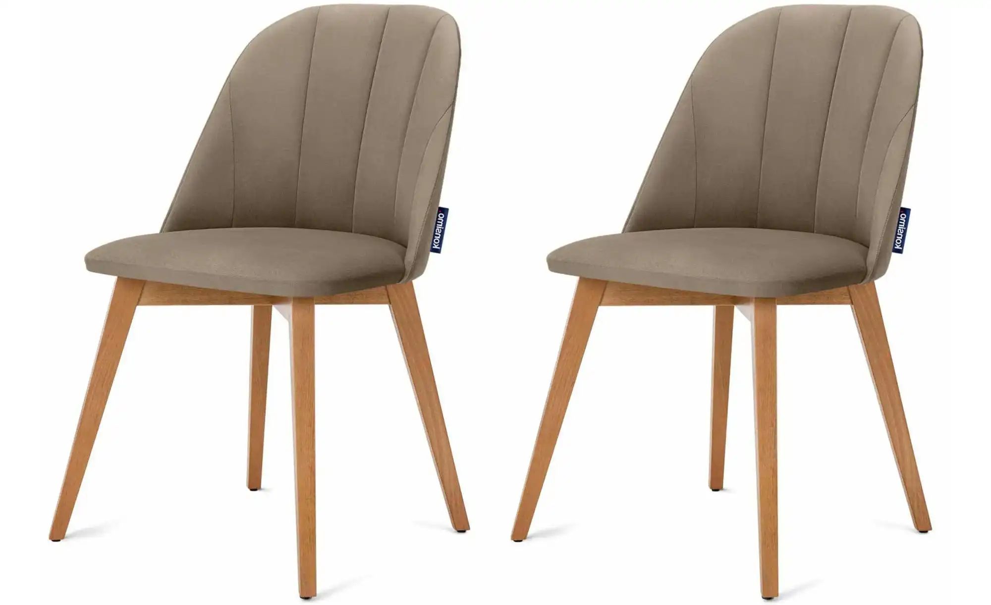 KONSIMO Polsterstuhl 2er-Set   ¦ beige ¦ Maße (cm): B: 48 H: 86 Stühle > Po günstig online kaufen