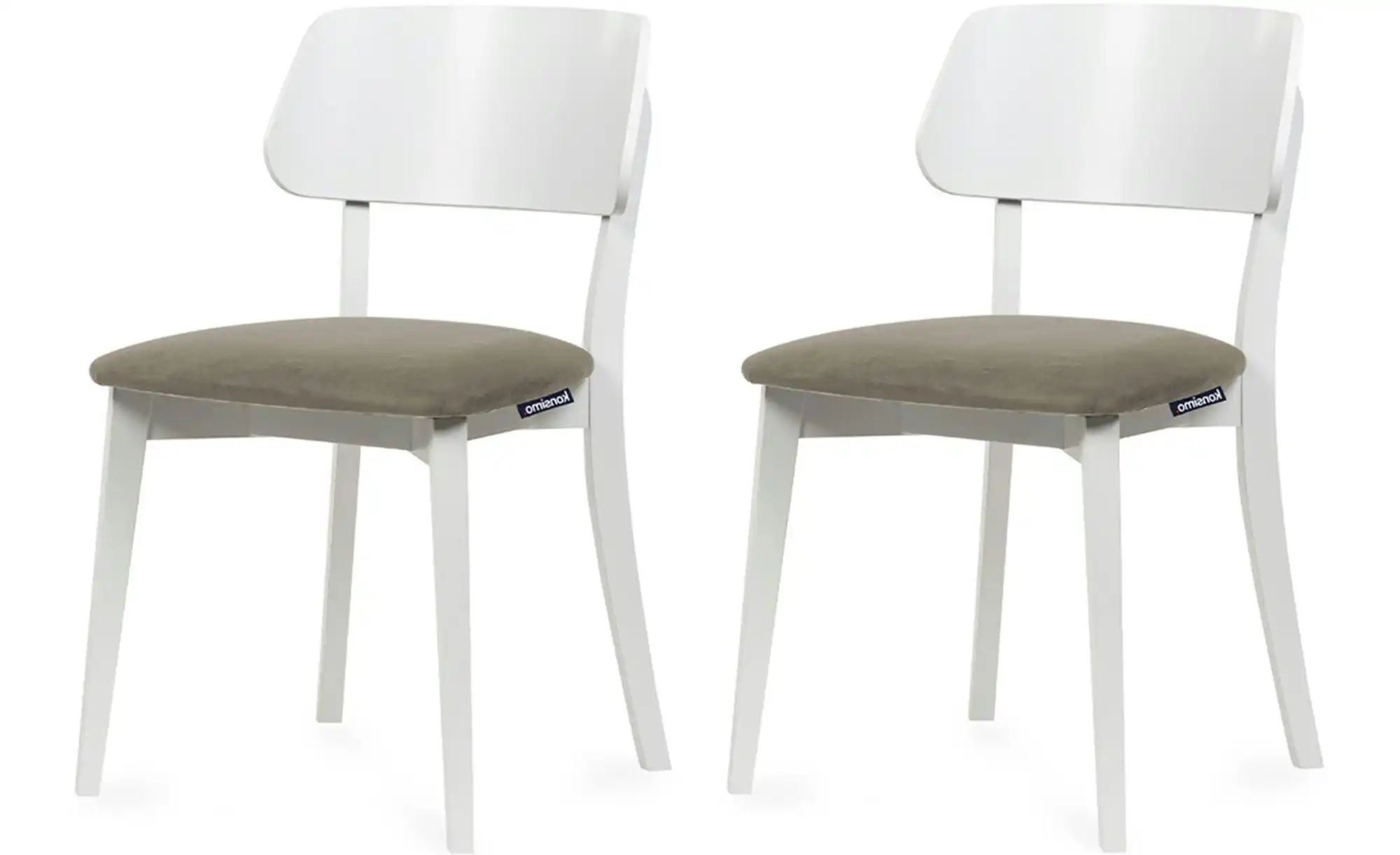 KONSIMO Holzstuhl 2er-Set   ¦ beige ¦ Maße (cm): B: 47 H: 80,5 Stühle > Pol günstig online kaufen