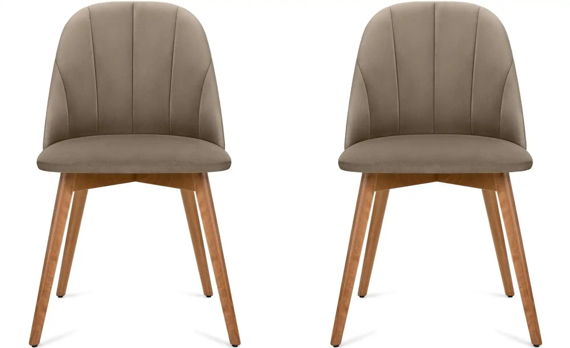 KONSIMO Polsterstuhl 2er-Set   ¦ beige ¦ Maße (cm): B: 48 H: 86 Stühle > Po günstig online kaufen