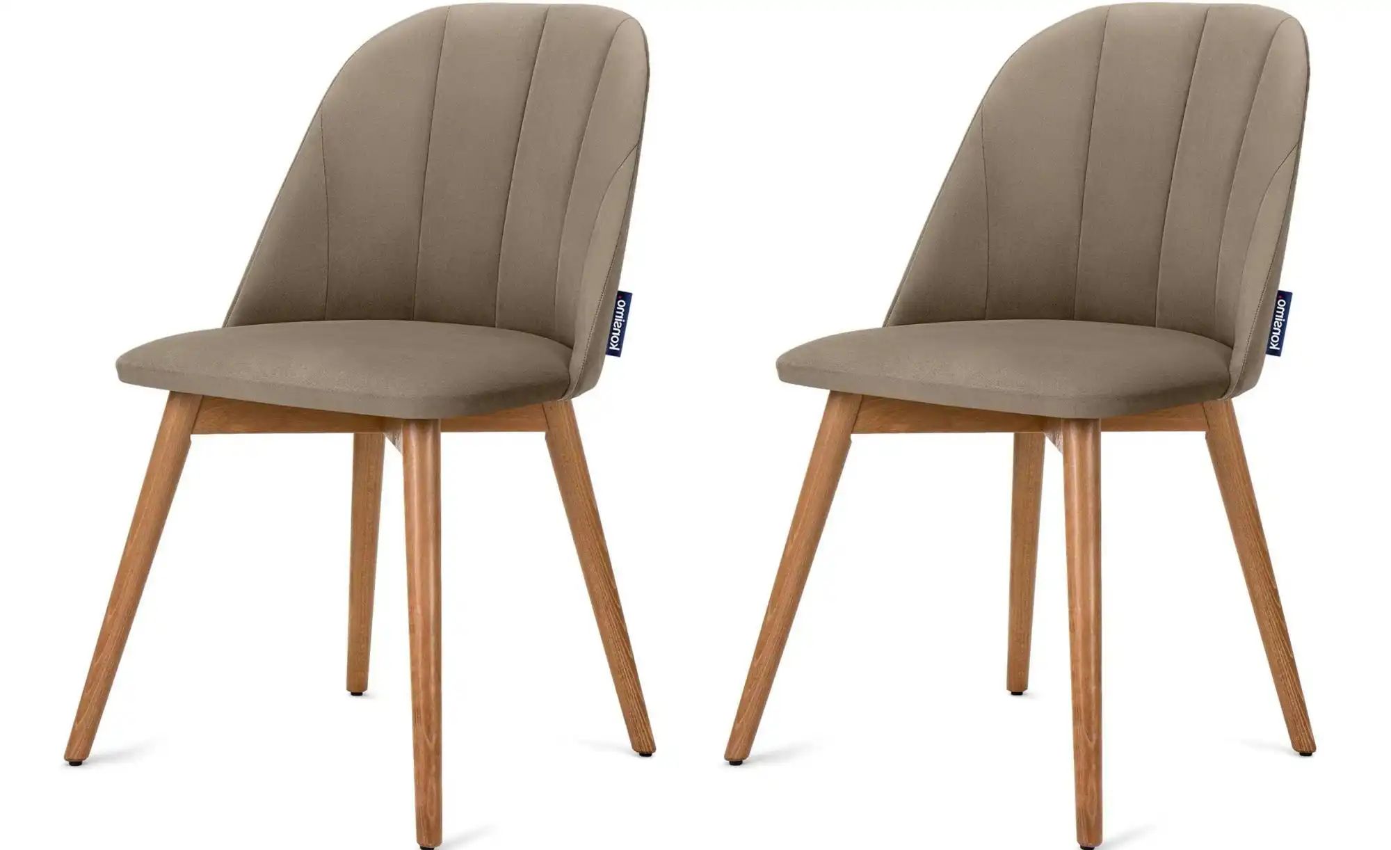 KONSIMO Polsterstuhl 2er-Set   ¦ beige ¦ Maße (cm): B: 48 H: 86 Stühle > Po günstig online kaufen