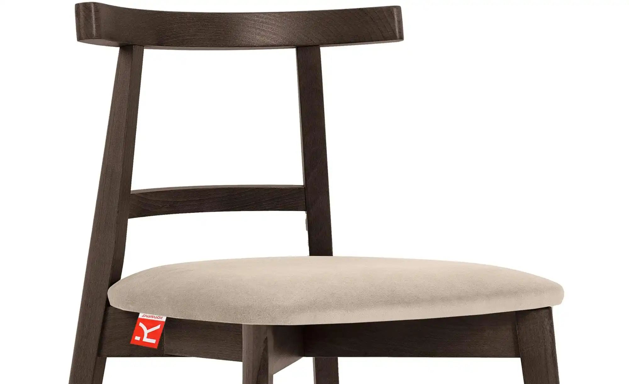 KONSIMO Holzstuhl 2er-Set   ¦ creme ¦ Maße (cm): B: 47 H: 76 Stühle > Polst günstig online kaufen