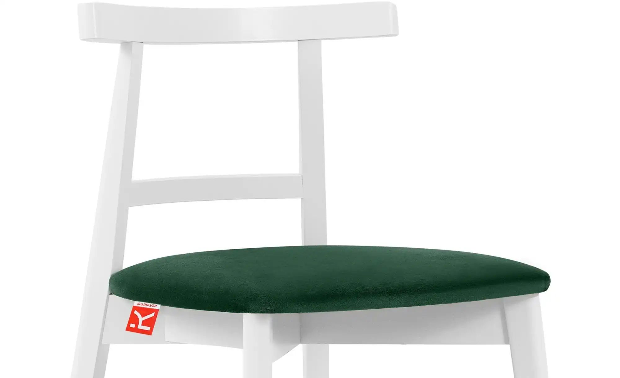 KONSIMO Holzstuhl 2er-Set   ¦ grün ¦ Maße (cm): B: 47 H: 76 Stühle > Polste günstig online kaufen