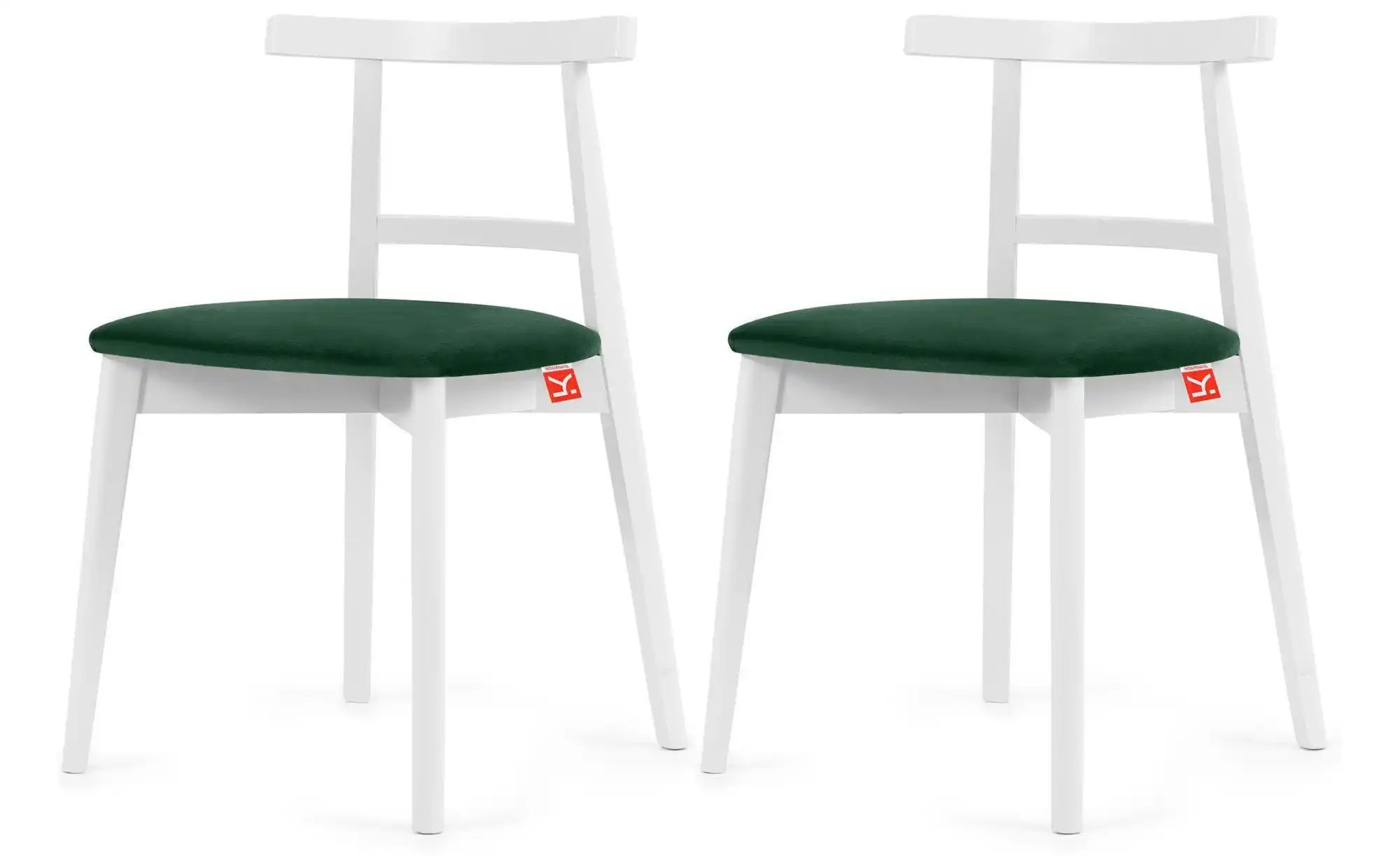 KONSIMO Holzstuhl 2er-Set   ¦ grün ¦ Maße (cm): B: 47 H: 76 Stühle > Polste günstig online kaufen