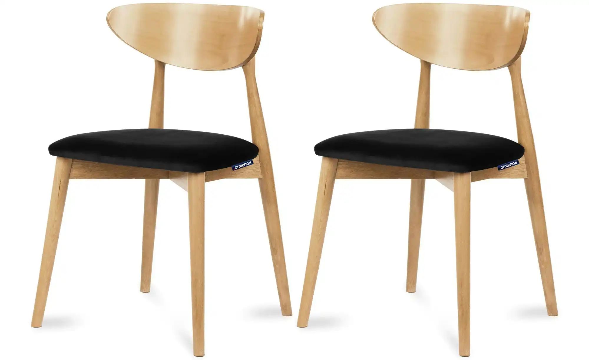 KONSIMO Esszimmerstuhl 2er-Set   ¦ schwarz ¦ Maße (cm): B: 47 H: 79 Stühle günstig online kaufen