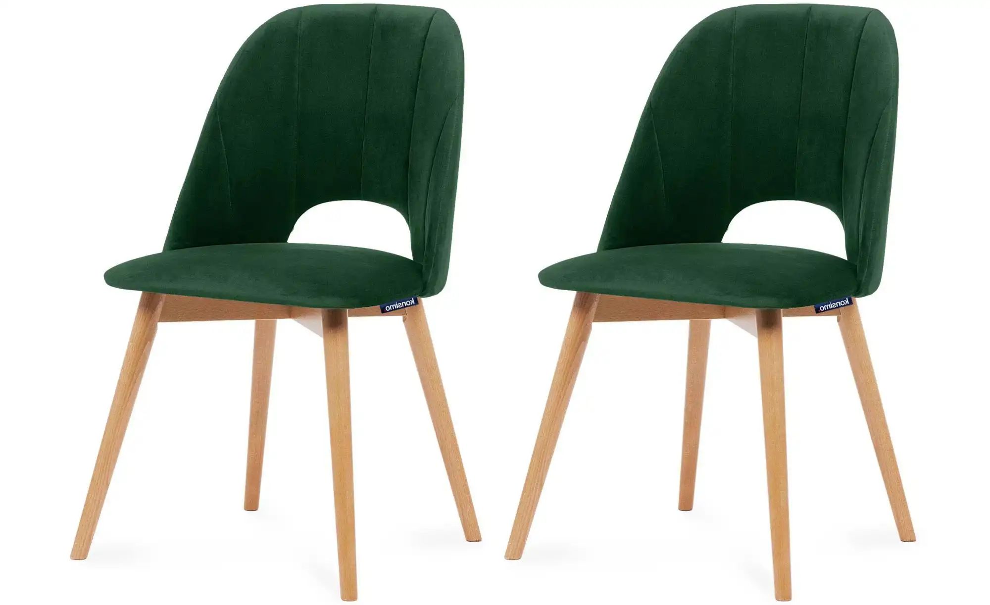 KONSIMO Polsterstuhl 2er-Set   ¦ grün ¦ Maße (cm): B: 48 H: 86 Stühle > Pol günstig online kaufen