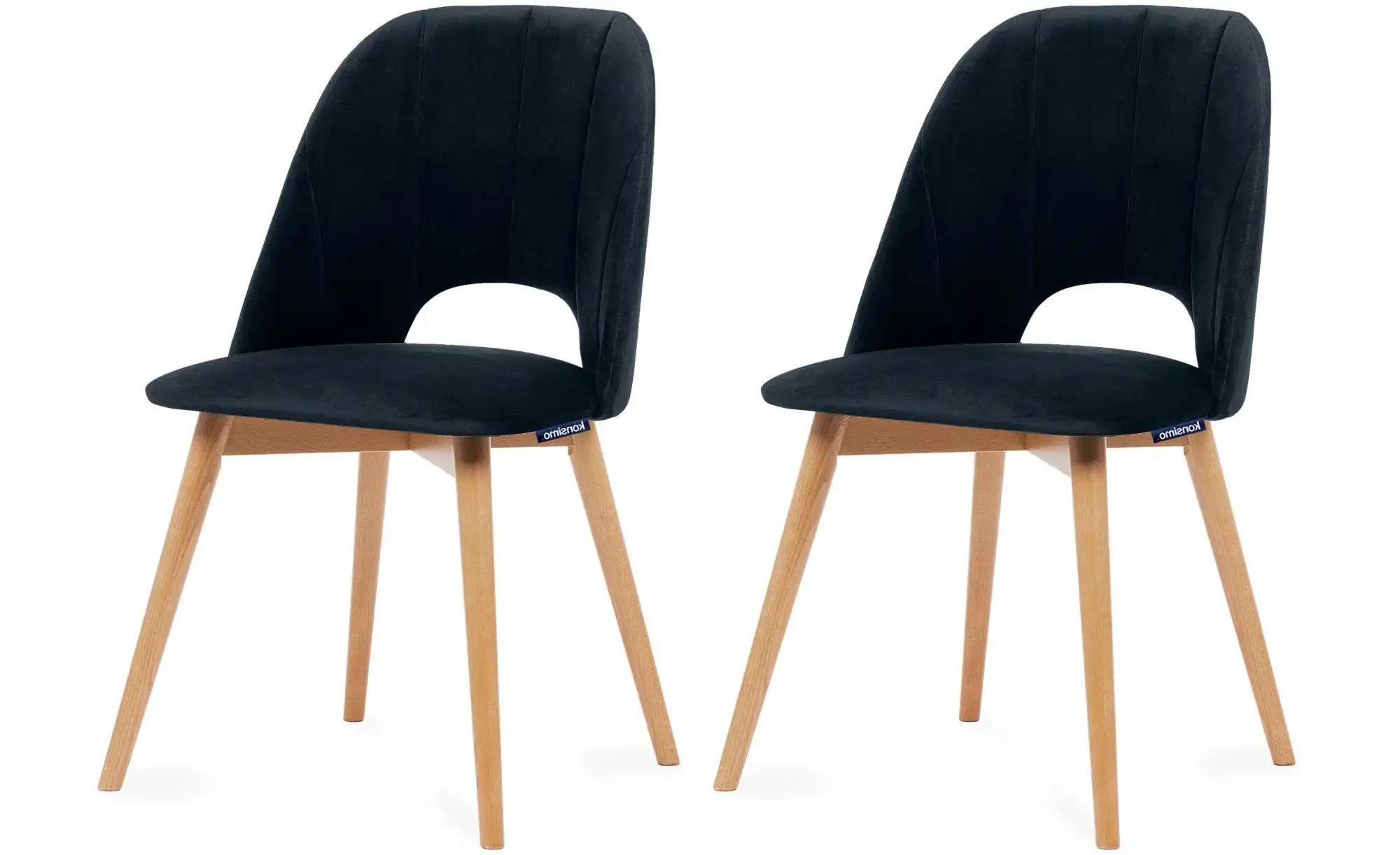 KONSIMO Polsterstuhl 2er-Set   ¦ blau ¦ Maße (cm): B: 48 H: 86 Stühle > Pol günstig online kaufen