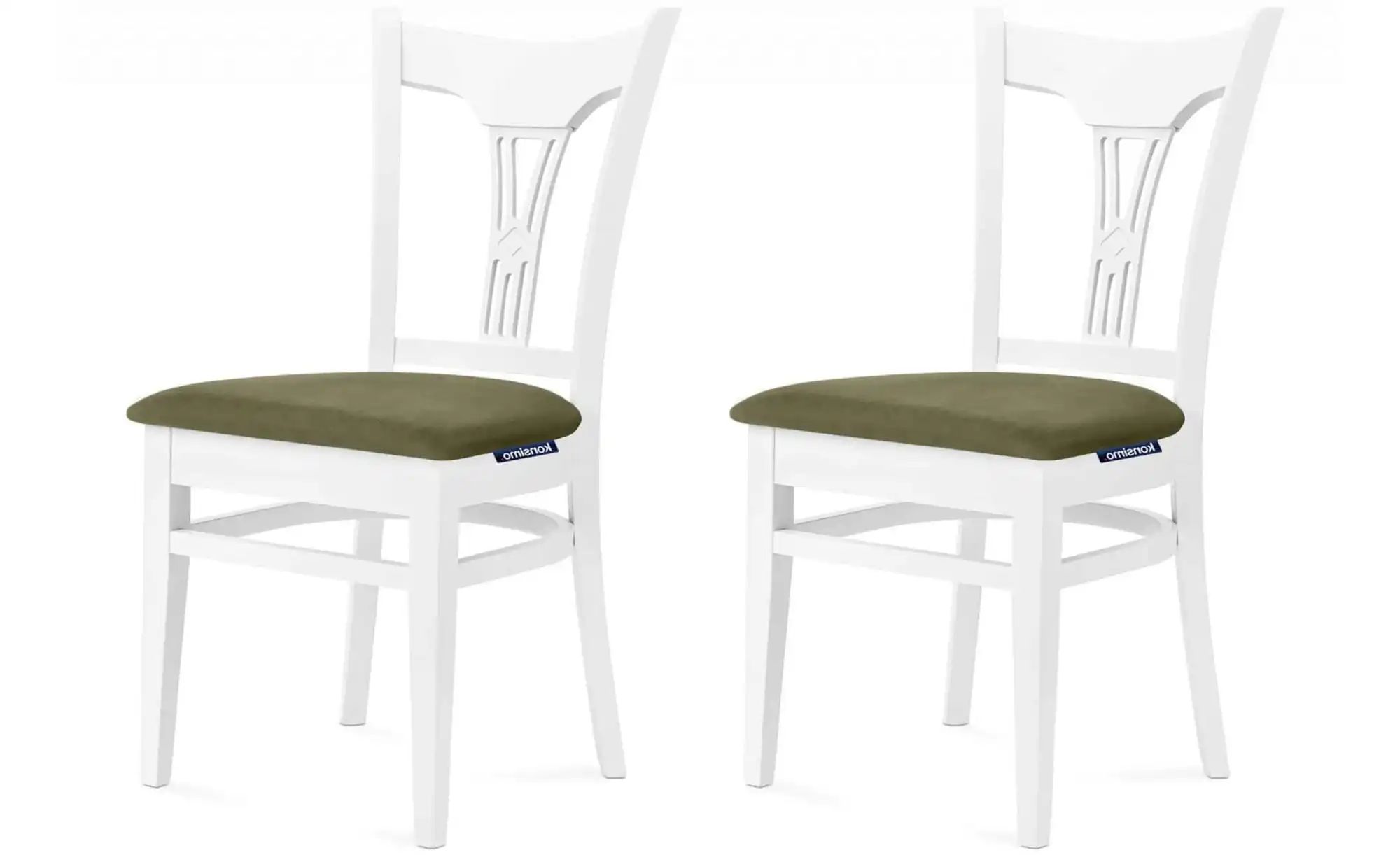 KONSIMO Esszimmerstuhl 2er-Set   ¦ grün ¦ Maße (cm): B: 45,5 H: 90,5 Stühle günstig online kaufen