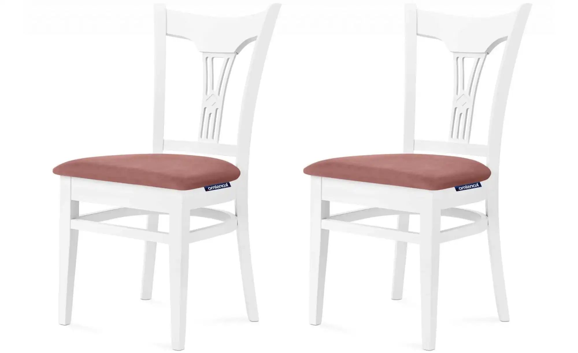KONSIMO Esszimmerstuhl 2er-Set   ¦ rosa/pink ¦ Maße (cm): B: 45,5 H: 90,5 S günstig online kaufen