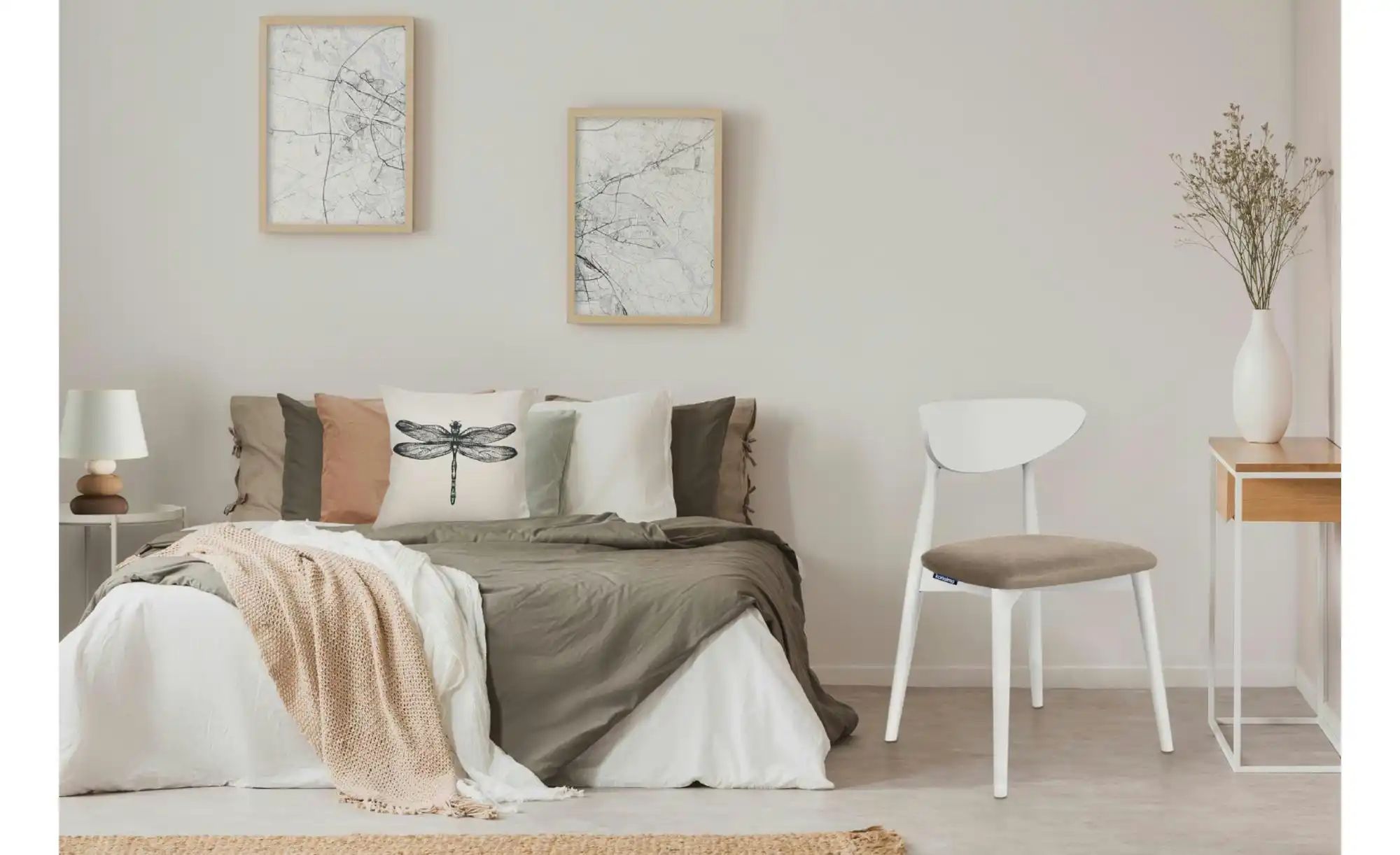 KONSIMO Esszimmerstuhl 2er-Set   ¦ beige ¦ Maße (cm): B: 47 H: 79 Stühle > günstig online kaufen