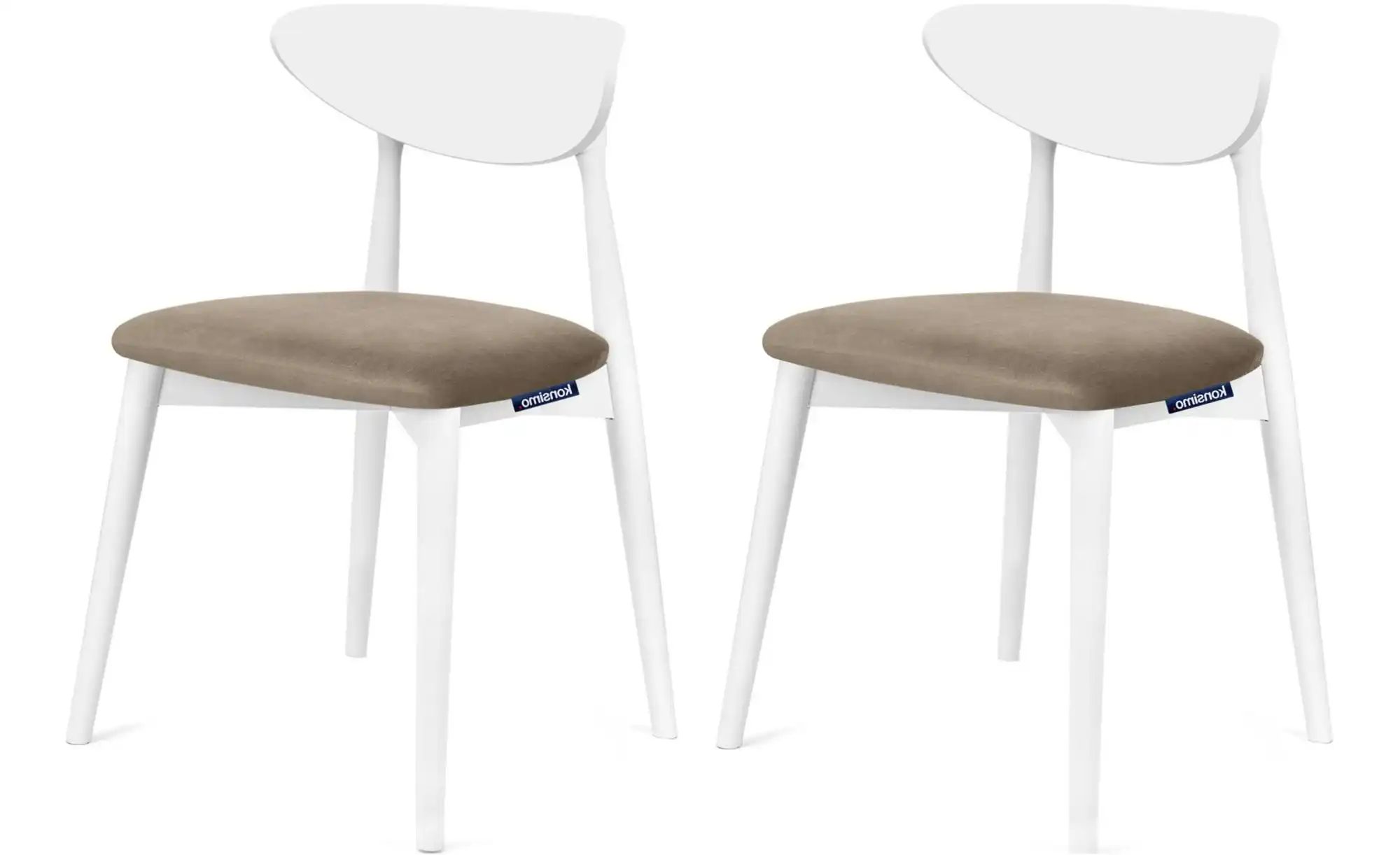 KONSIMO Esszimmerstuhl 2er-Set   ¦ beige ¦ Maße (cm): B: 47 H: 79 Stühle > günstig online kaufen