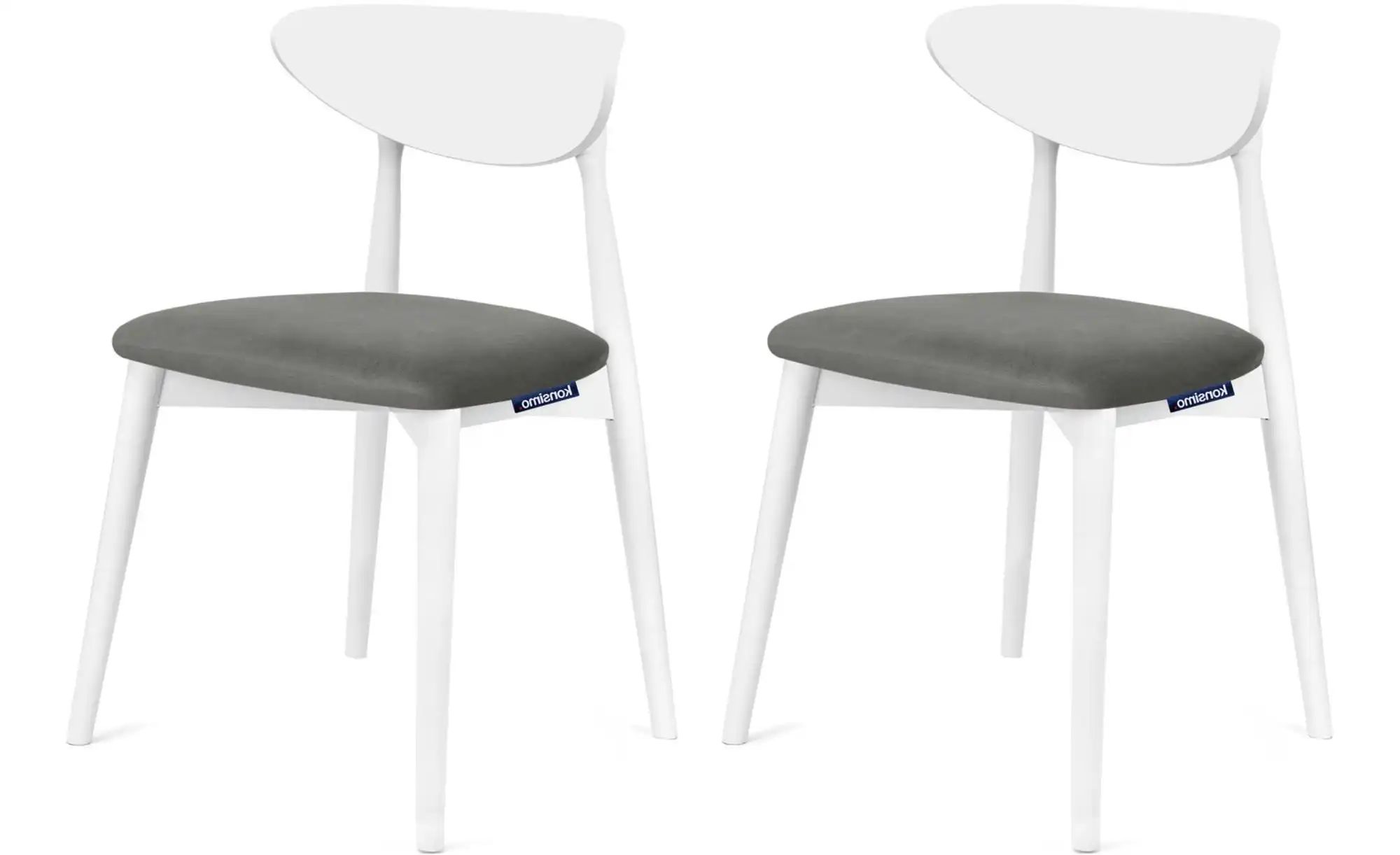 KONSIMO Esszimmerstuhl 2er-Set   ¦ grau ¦ Maße (cm): B: 47 H: 79 Stühle > P günstig online kaufen