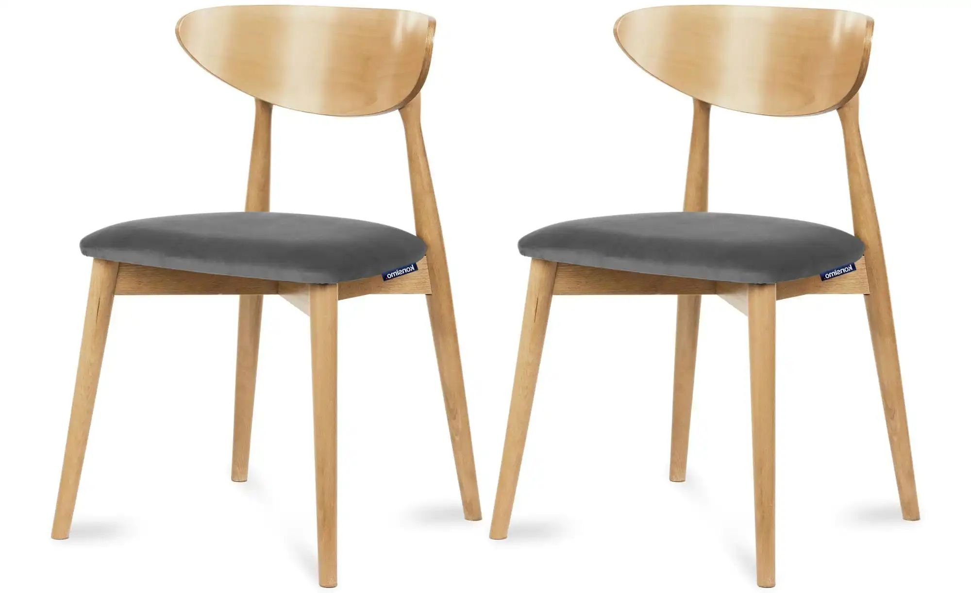 KONSIMO Esszimmerstuhl 2er-Set   ¦ grau ¦ Maße (cm): B: 47 H: 79 Stühle > P günstig online kaufen
