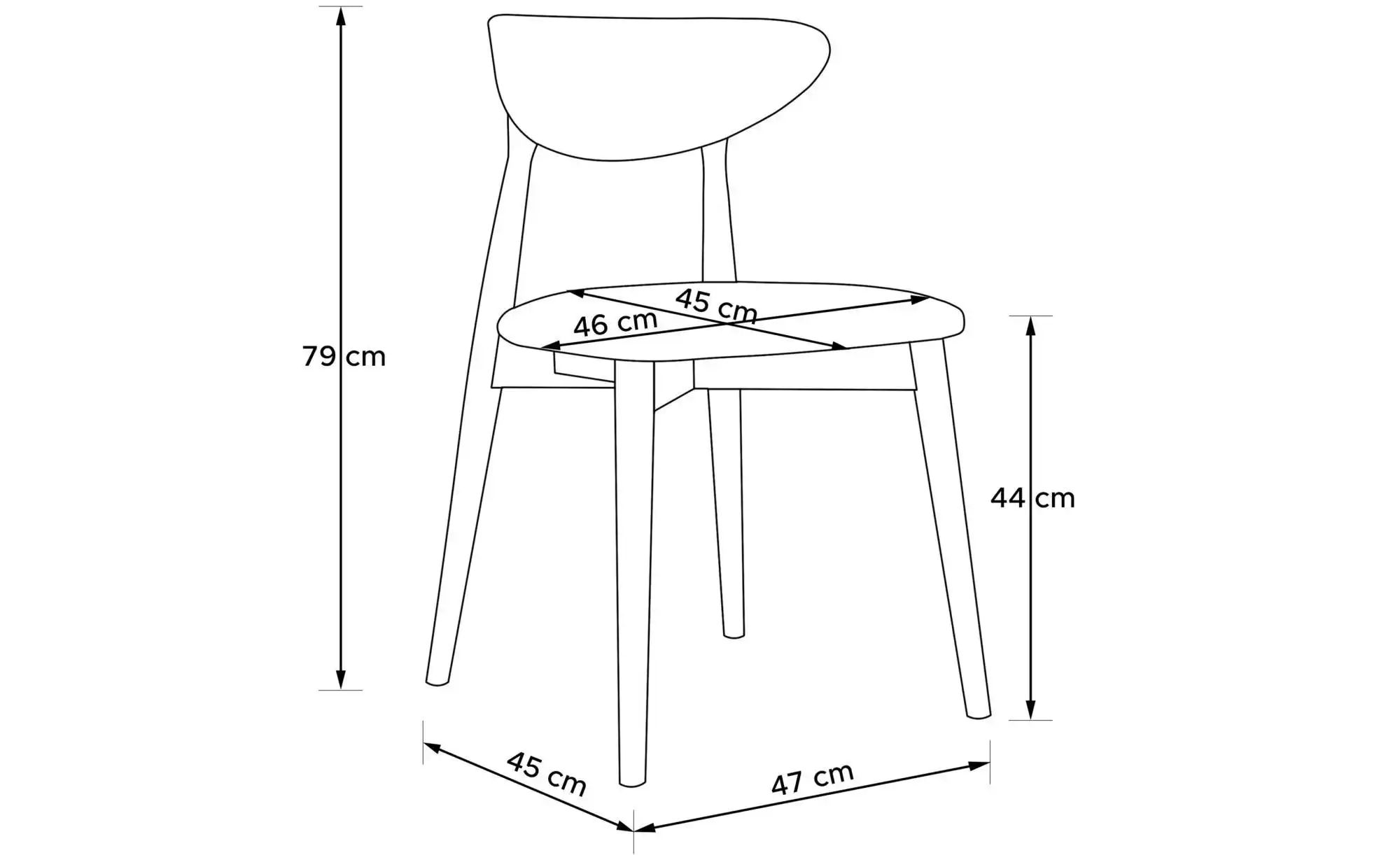 KONSIMO Esszimmerstuhl 2er-Set   ¦ grau ¦ Maße (cm): B: 47 H: 79 Stühle > P günstig online kaufen