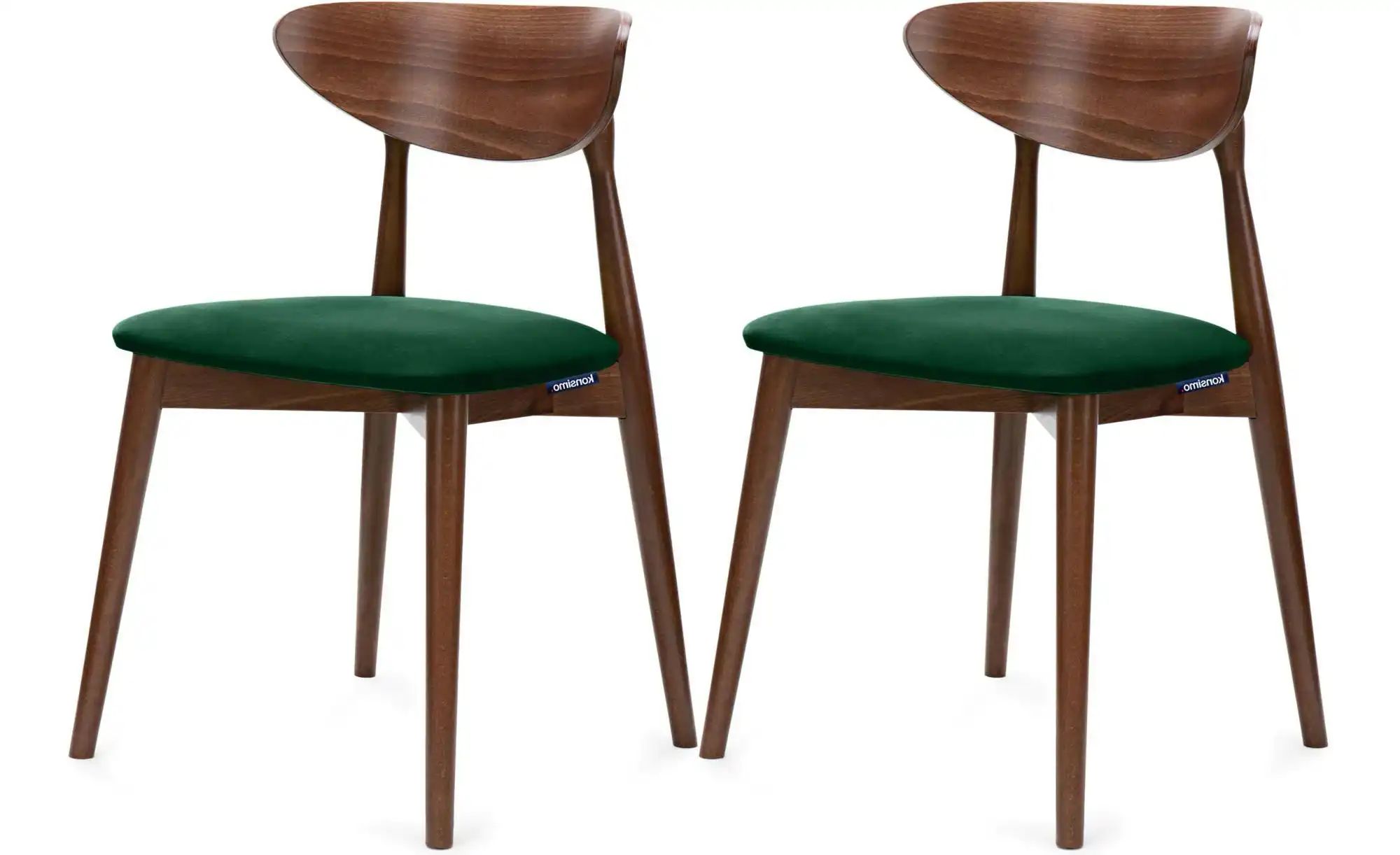 KONSIMO Esszimmerstuhl 2er-Set   ¦ grün ¦ Maße (cm): B: 47 H: 79 Stühle > P günstig online kaufen