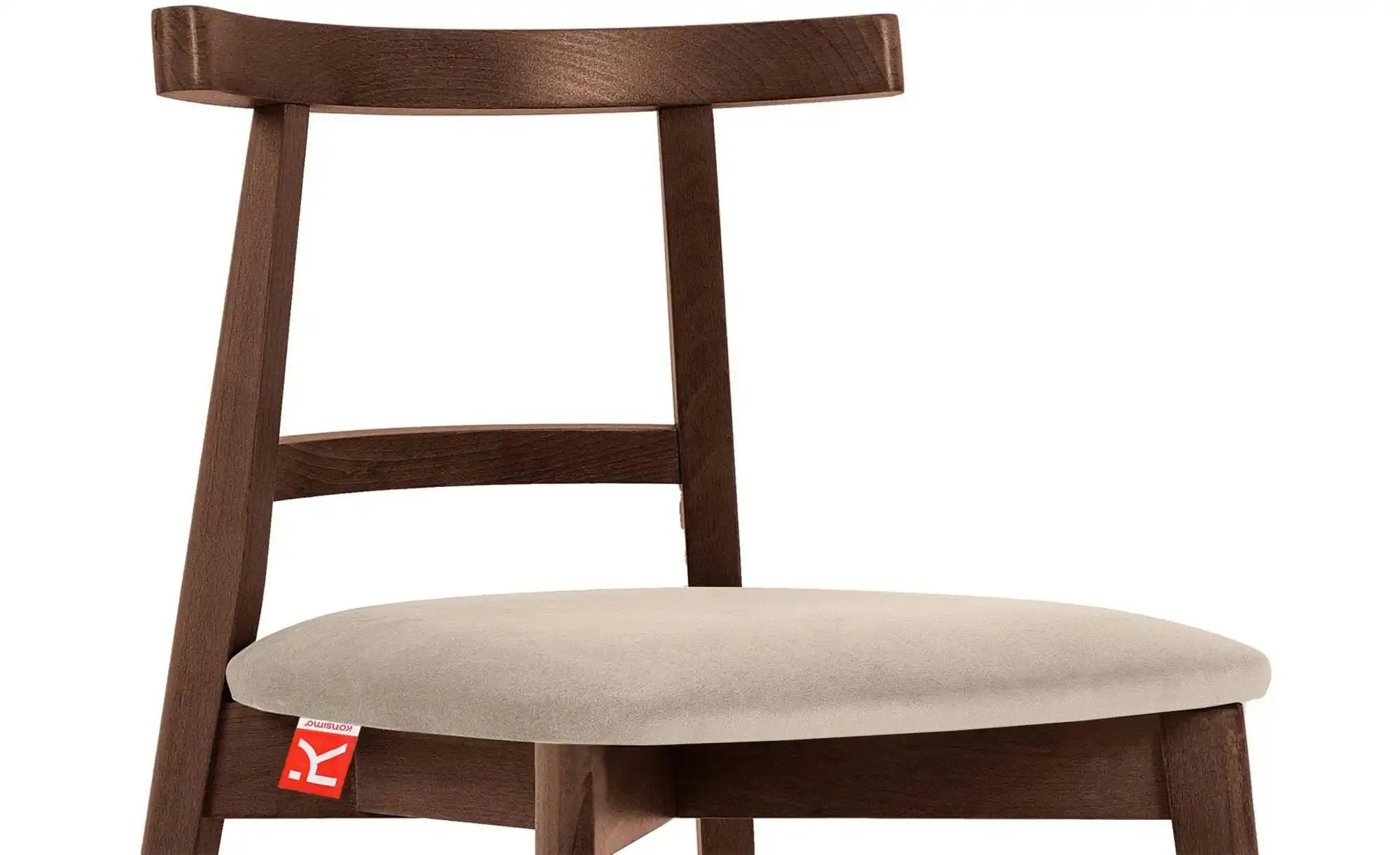KONSIMO Holzstuhl 2er-Set   ¦ creme ¦ Maße (cm): B: 47 H: 76 Stühle > Polst günstig online kaufen