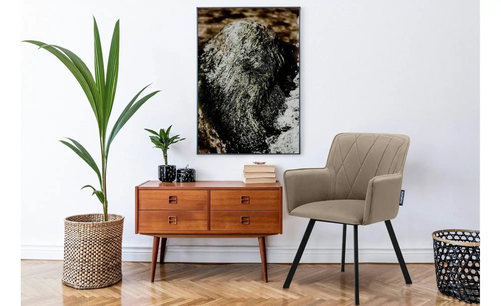 Thumbnail - KONSIMO Polsterstuhl   ¦ beige ¦ Maße (cm): B: 56 H: 84 Stühle > Polsterstühle - Höffner