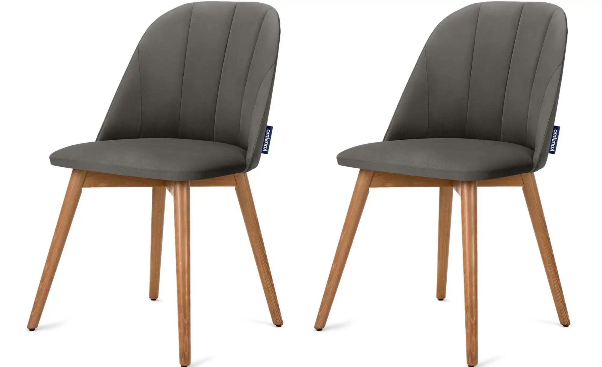 KONSIMO Polsterstuhl 2er-Set   ¦ grau ¦ Maße (cm): B: 48 H: 86 Stühle > Pol günstig online kaufen