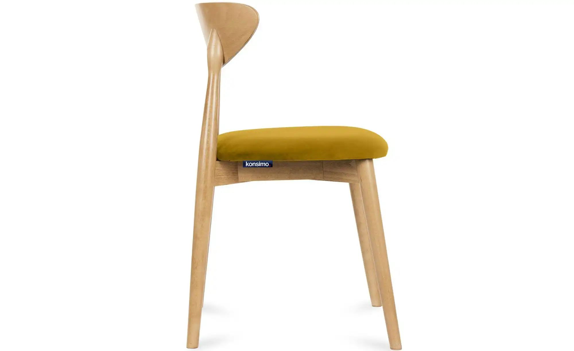 KONSIMO Esszimmerstuhl 2er-Set   ¦ gelb ¦ Maße (cm): B: 47 H: 79 Stühle > P günstig online kaufen
