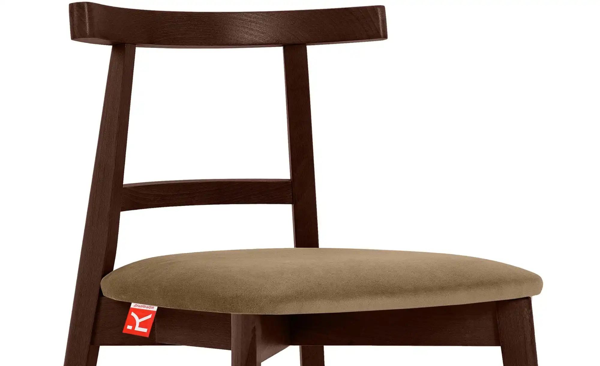 KONSIMO Holzstuhl 2er-Set   ¦ beige ¦ Maße (cm): B: 47 H: 76 Stühle > Polst günstig online kaufen