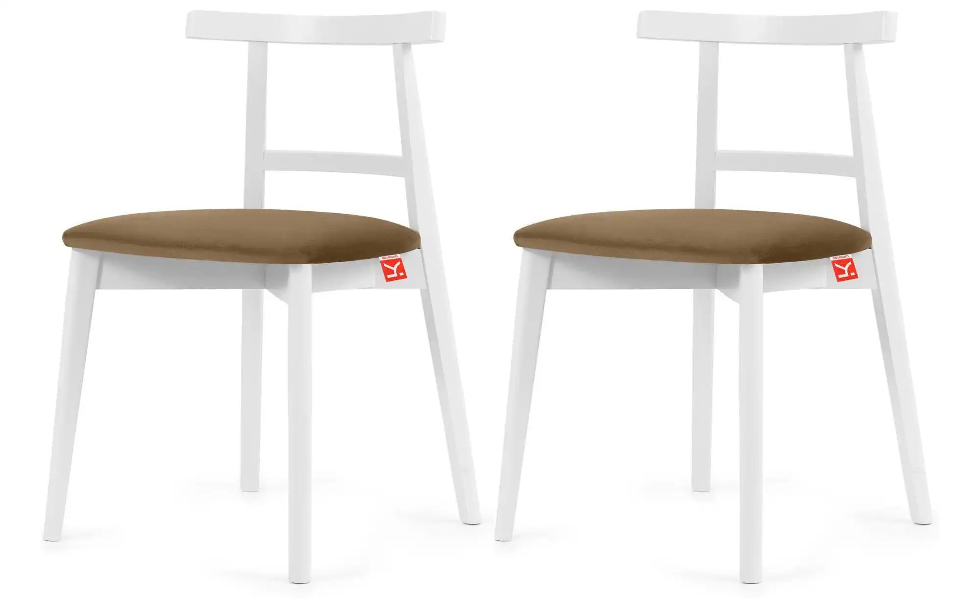 KONSIMO Holzstuhl 2er-Set   ¦ beige ¦ Maße (cm): B: 47 H: 76 Stühle > Polst günstig online kaufen