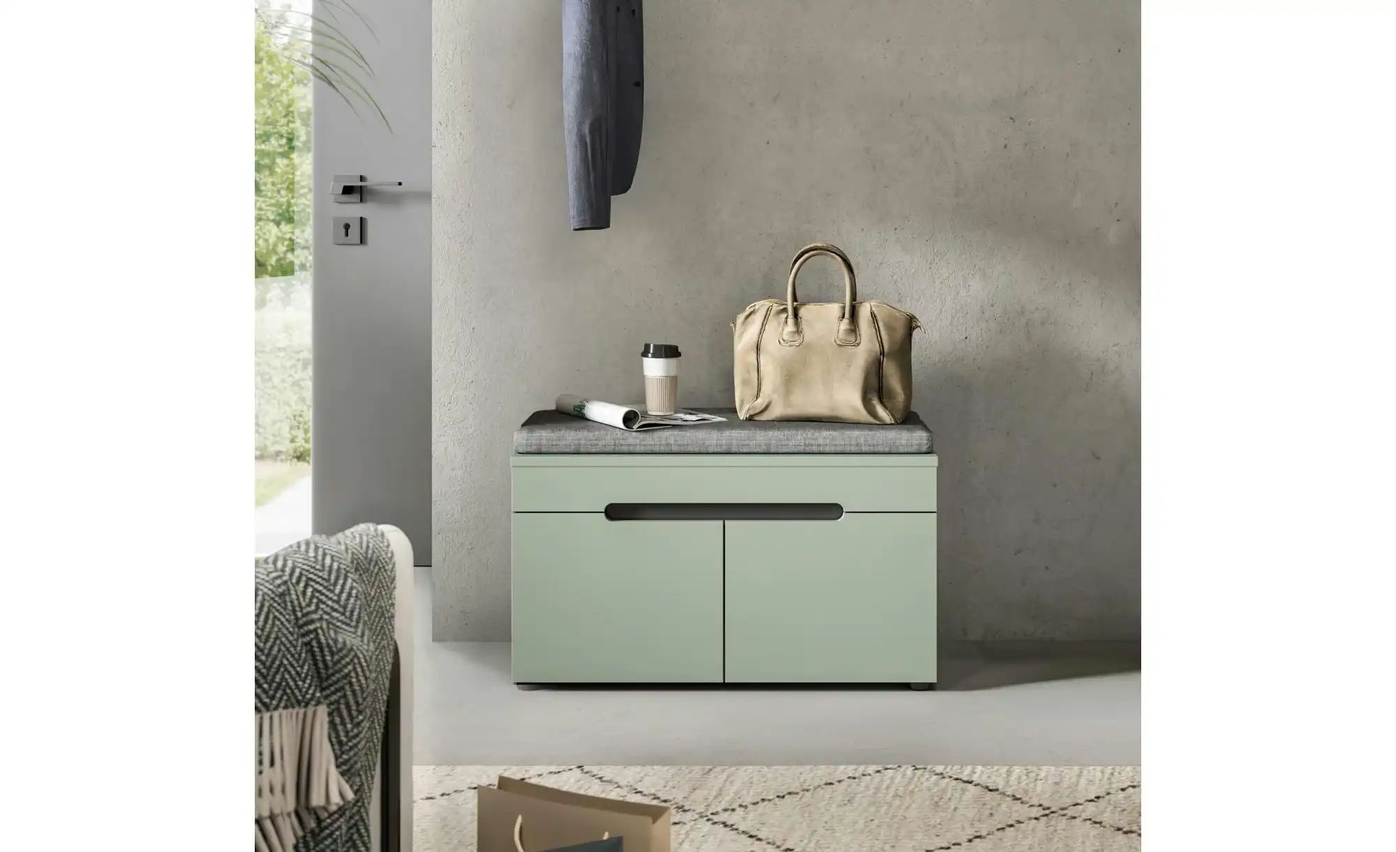 Thumbnail - Sitzbank ¦ grau ¦ Maße (cm): B: 80 H: 45 Bänke > Einzelbänke - Höffner