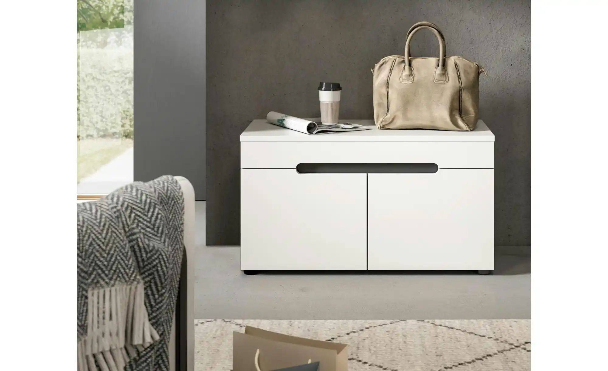 Thumbnail - Sitzbank Canu ¦ grau ¦ Maße (cm): B: 80 H: 45 Bänke > Einzelbänke - Höffner