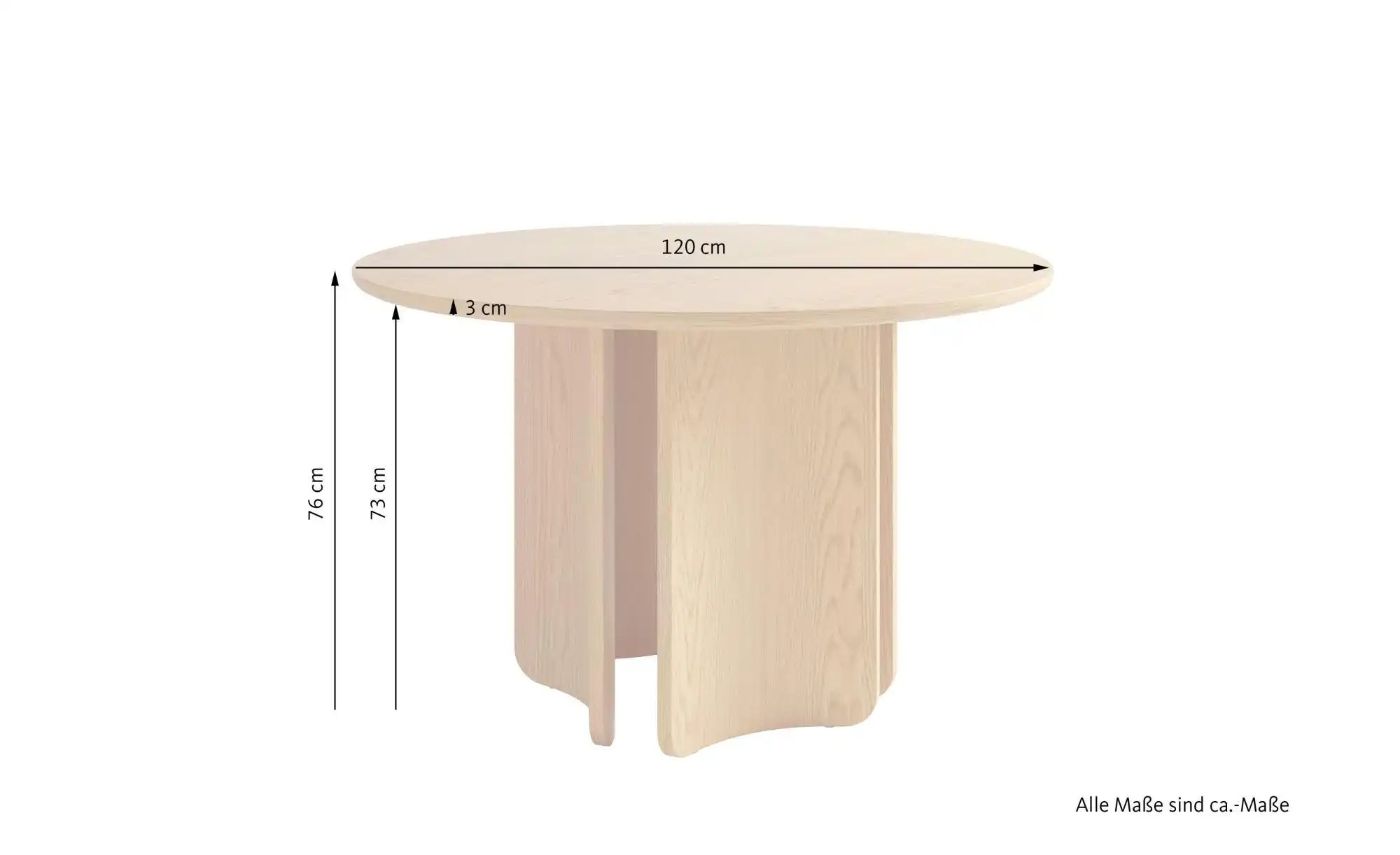 SCHÖNER WOHNEN Kollektion Esstisch  Harstad ¦ holzfarben ¦ Maße (cm): B: 12 günstig online kaufen