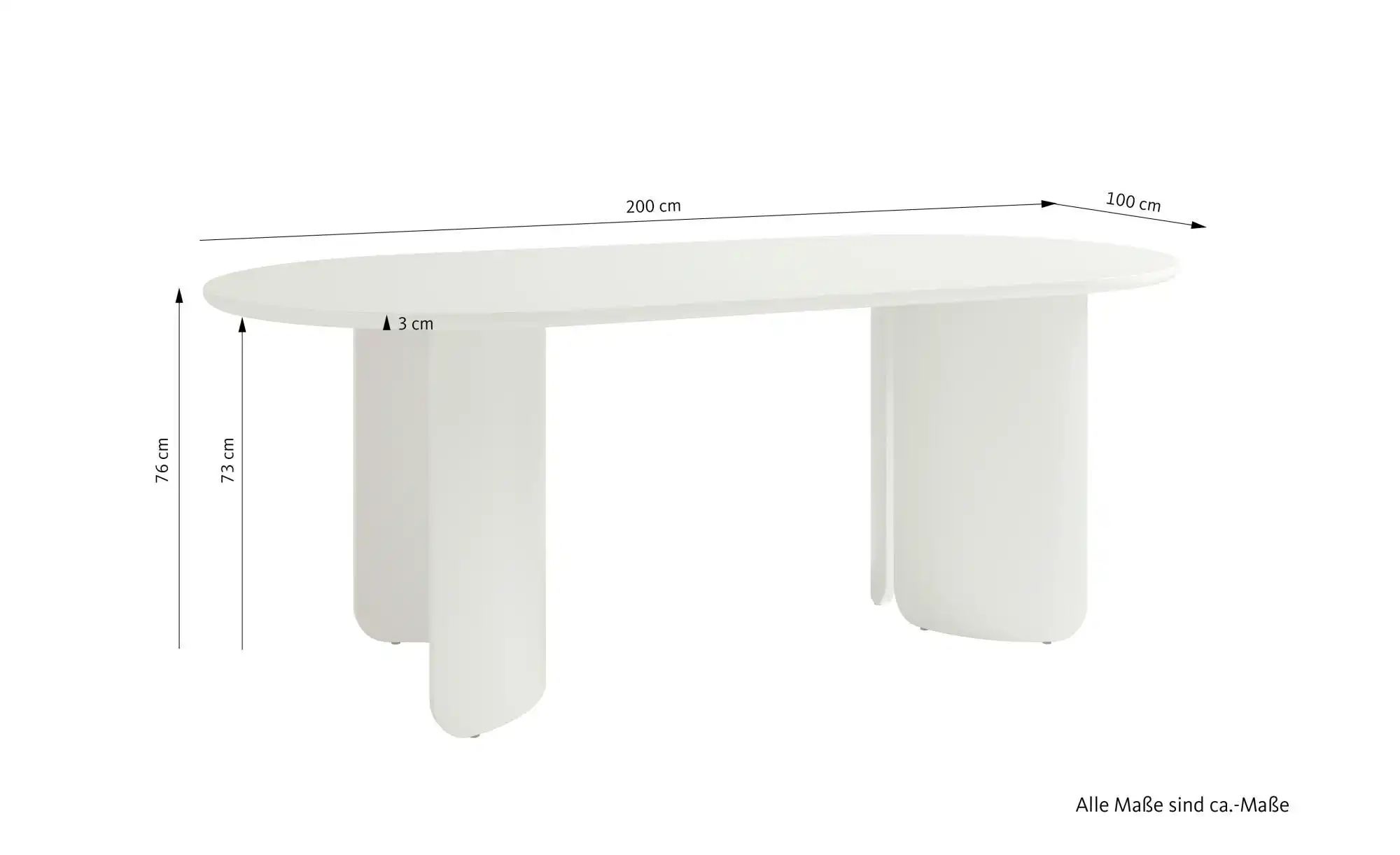 Thumbnail - SCHÖNER WOHNEN Kollektion Esstisch  Grimstad ¦ grau ¦ Maße (cm): B: 200 H: 76 Tische > Esstische > Esstische eckig - Höf...