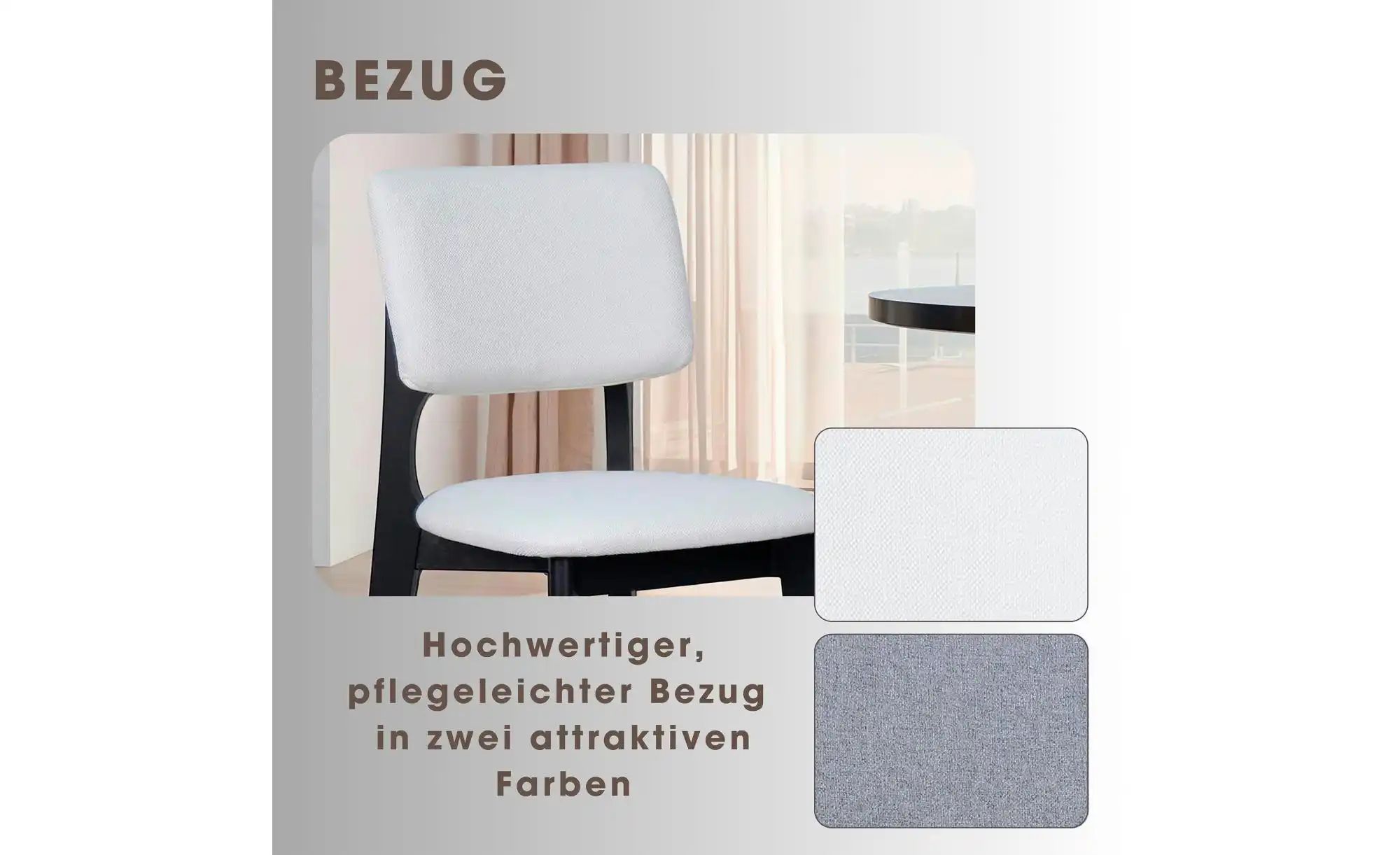 by Living Stuhl 2er-Set   ¦ beige ¦ Maße (cm): B: 48 H: 87 Stühle > Esszimm günstig online kaufen