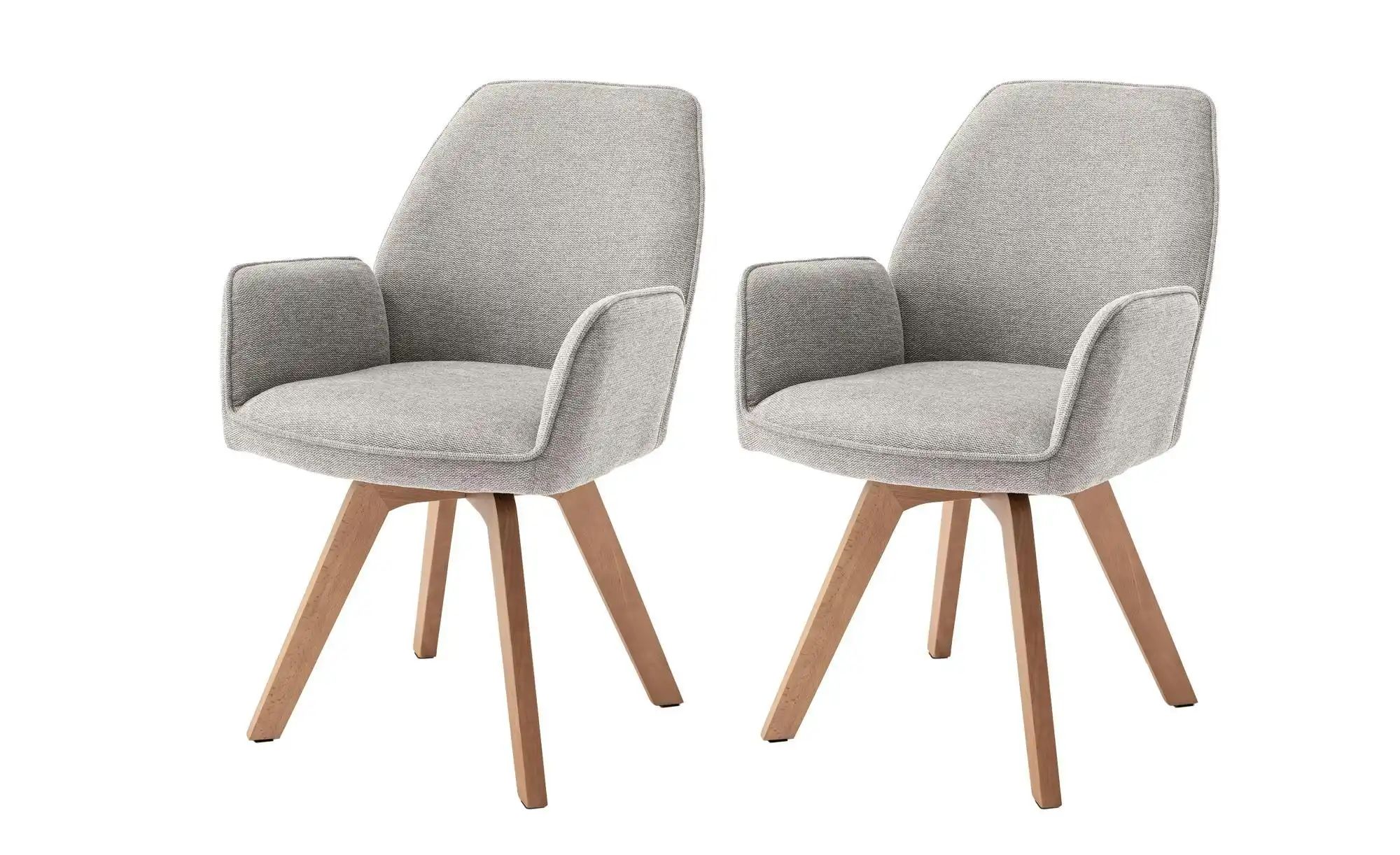 by Living Stuhl 2er-Set   ¦ grau ¦ Maße (cm): B: 57 H: 89 Stühle > Esszimme günstig online kaufen