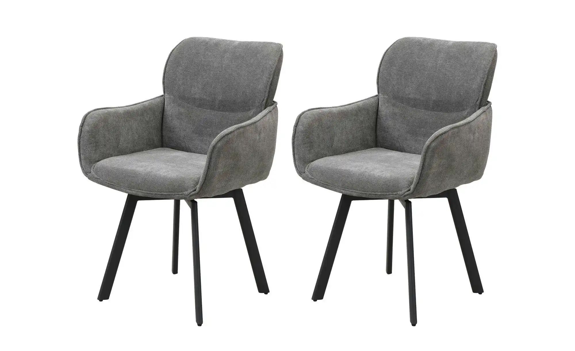 by Living Stuhl 2er-Set   ¦ grau ¦ Maße (cm): B: 61 H: 90 Stühle > Esszimme günstig online kaufen