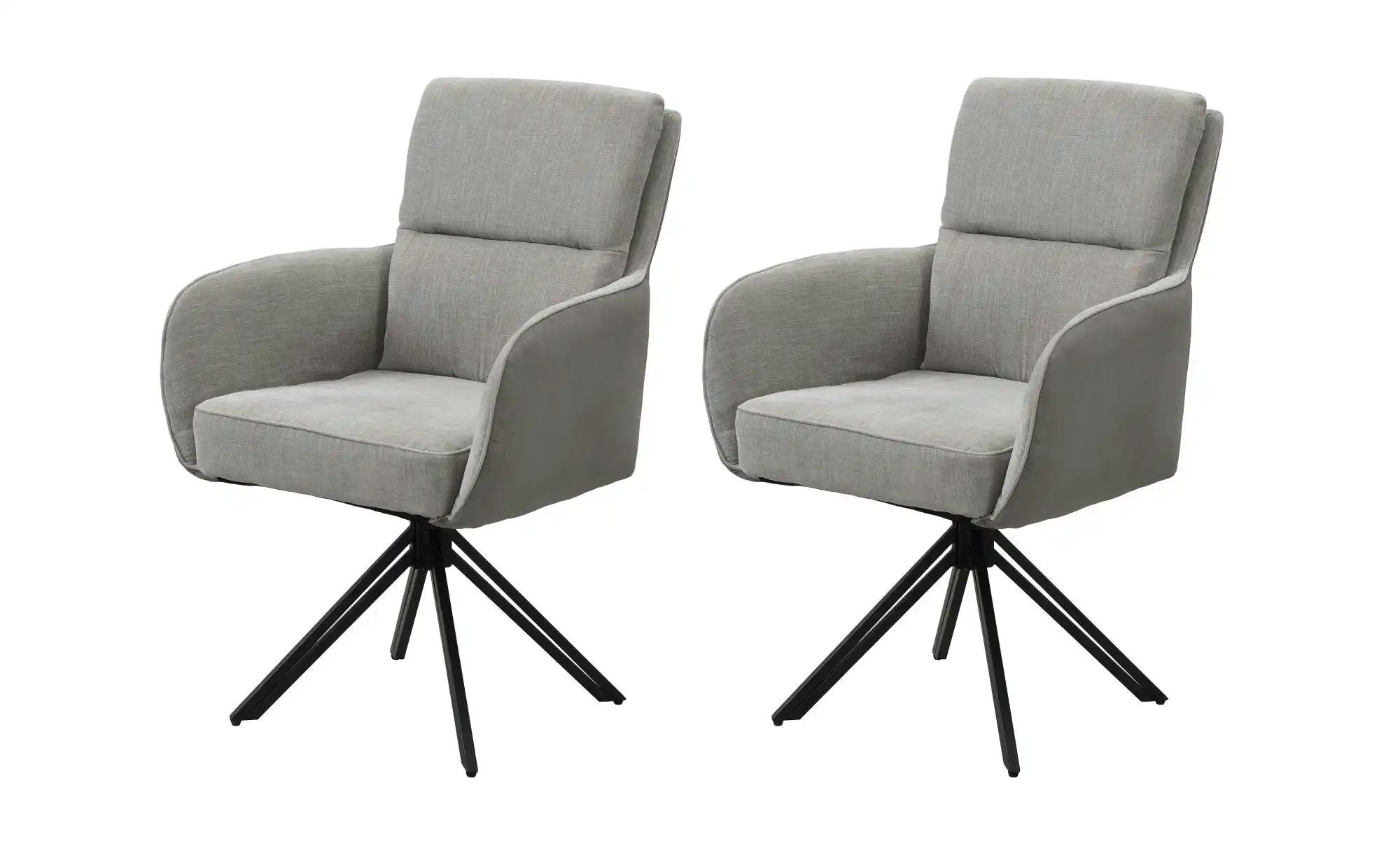 by Living Stuhl 2er-Set   ¦ grau ¦ Maße (cm): B: 62 H: 94 Stühle > Esszimme günstig online kaufen