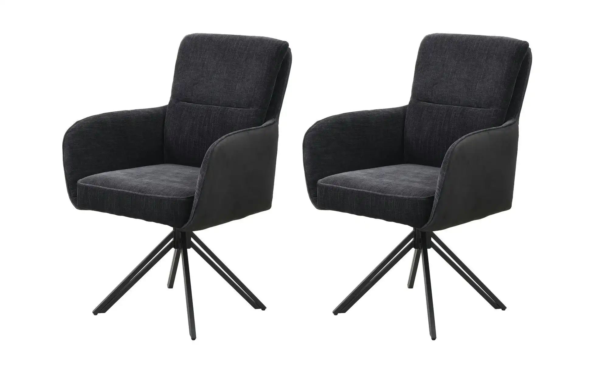 by Living Stuhl 2er-Set   ¦ schwarz ¦ Maße (cm): B: 62 H: 94 Stühle > Esszi günstig online kaufen