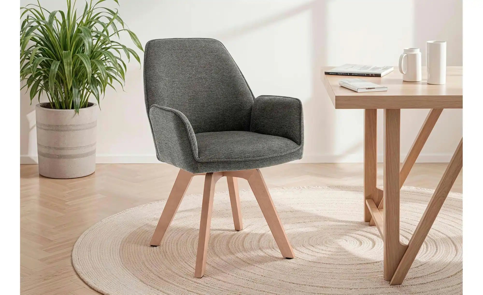 by Living Stuhl 2er-Set   ¦ grau ¦ Maße (cm): B: 57 H: 89 Stühle > Esszimme günstig online kaufen