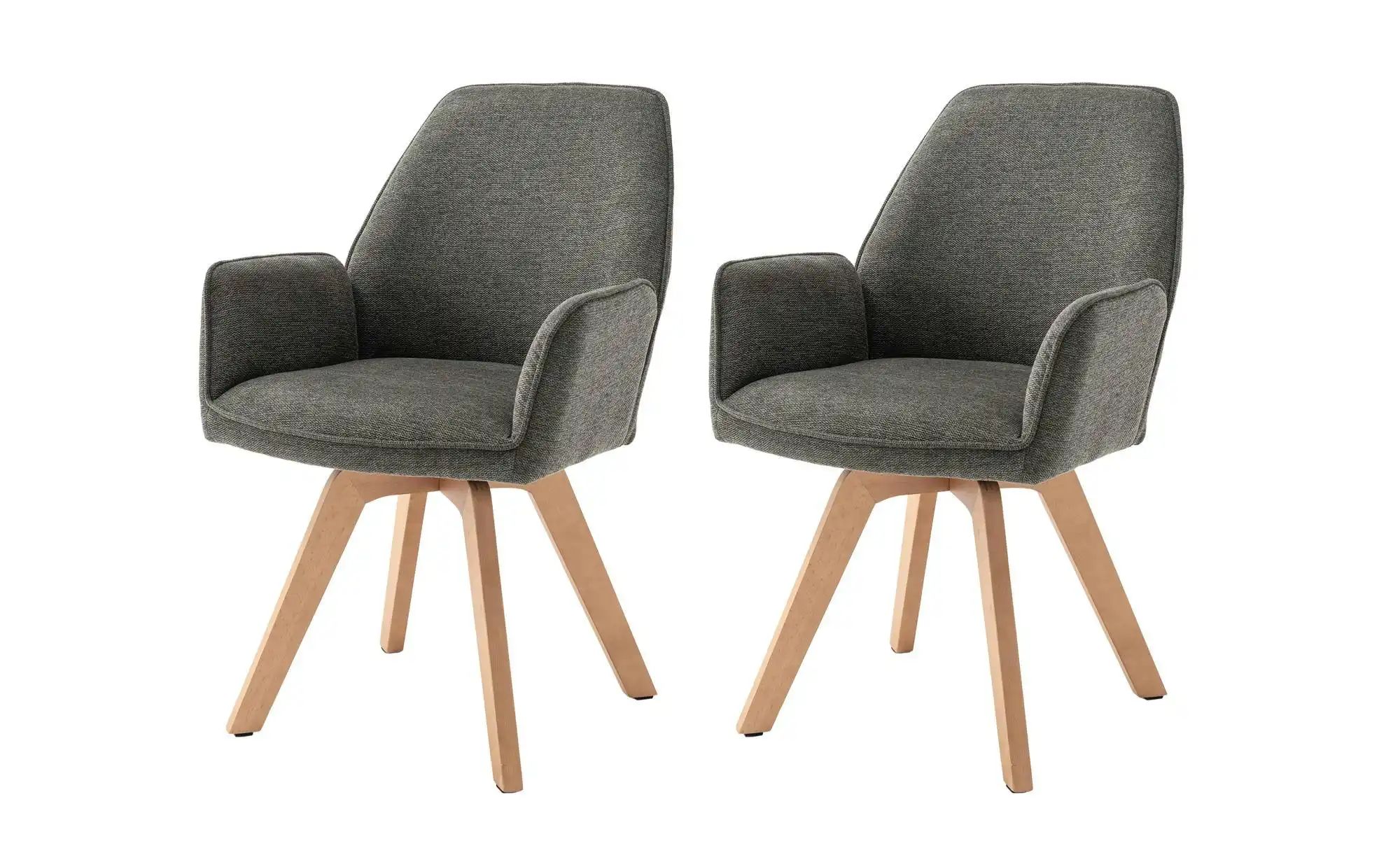 by Living Stuhl 2er-Set   ¦ grau ¦ Maße (cm): B: 57 H: 89 Stühle > Esszimme günstig online kaufen