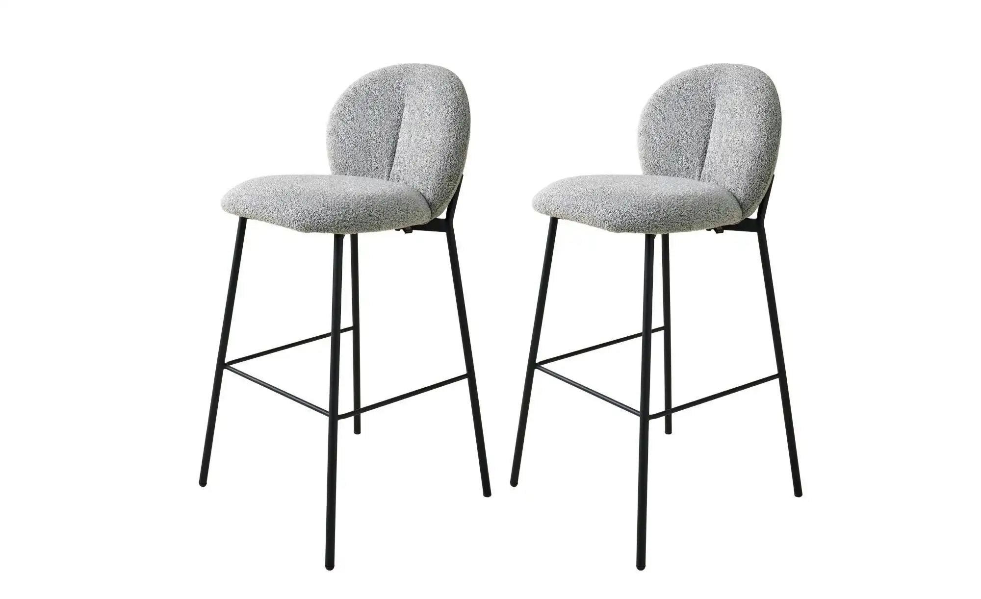 SCHÖNER WOHNEN Kollektion Barhocker 2er-Set   ¦ grau ¦ Maße (cm): B: 47 H: günstig online kaufen