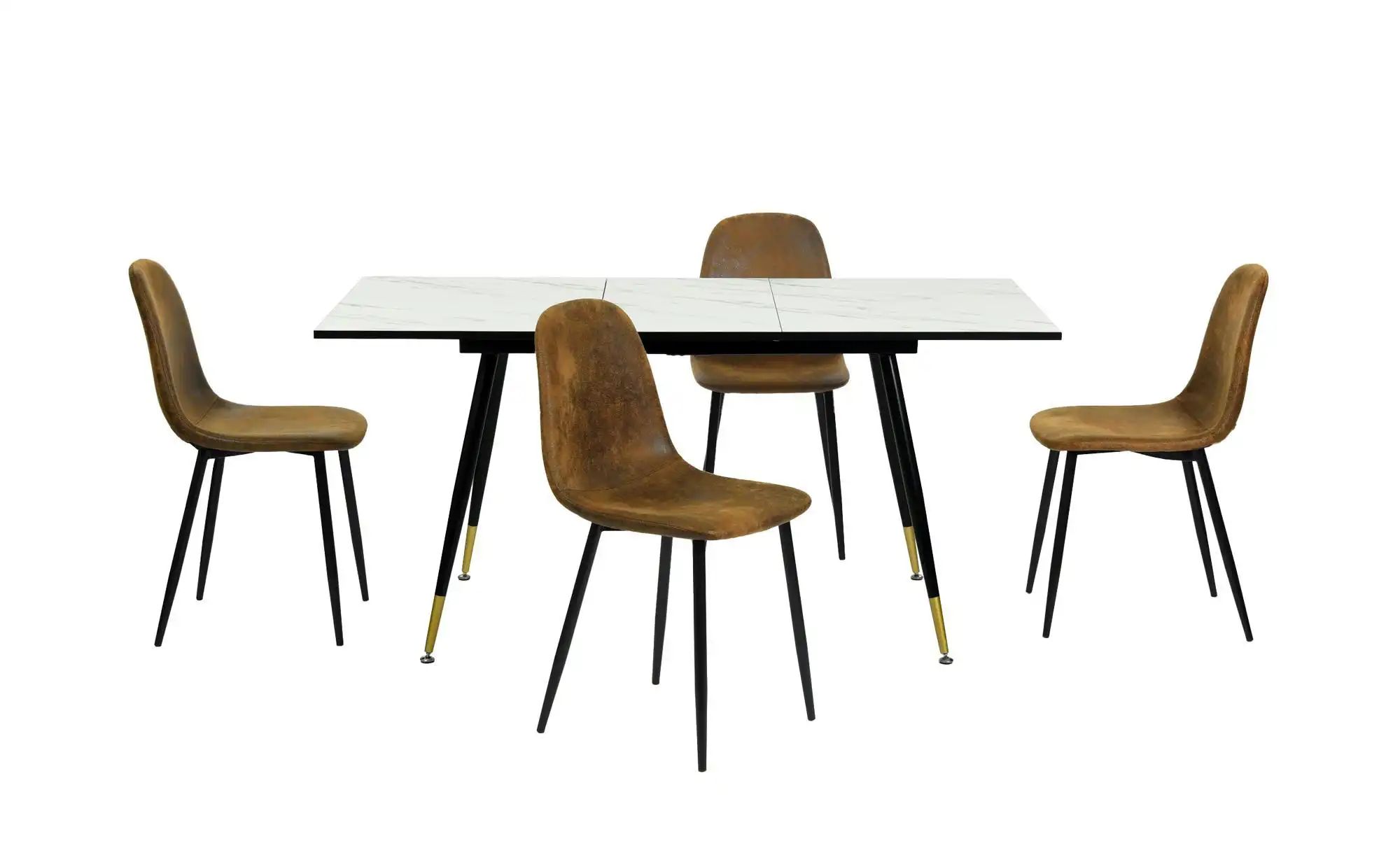 Esstischset   ¦ weiß ¦ Maße (cm): B: 120 H: 75 Tische > Essgruppen - Höffne günstig online kaufen