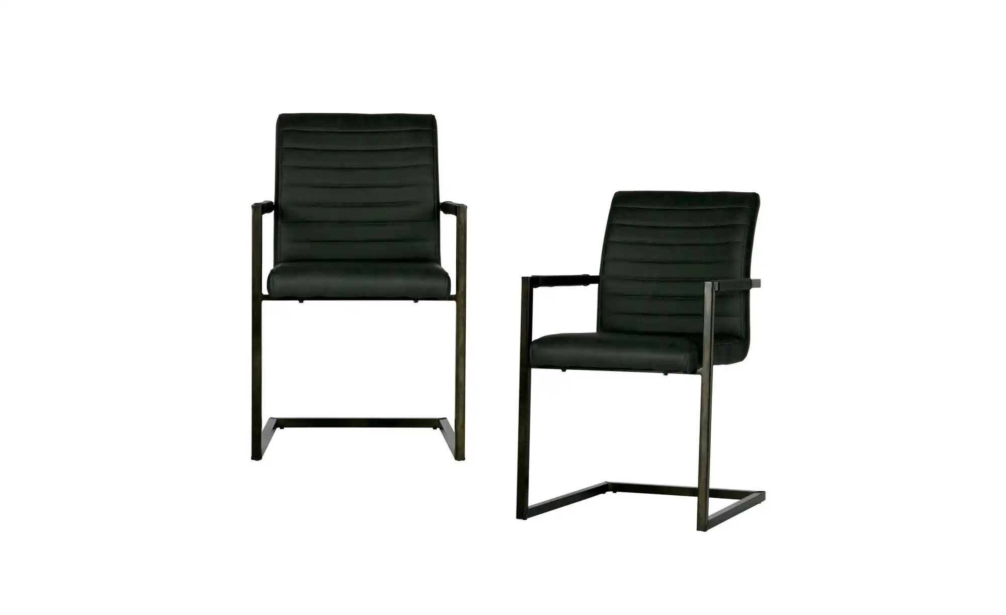 WOOOD Esszimmerstuhl 2er-Set   ¦ grün ¦ Maße (cm): B: 62 H: 87 Stühle > Pol günstig online kaufen